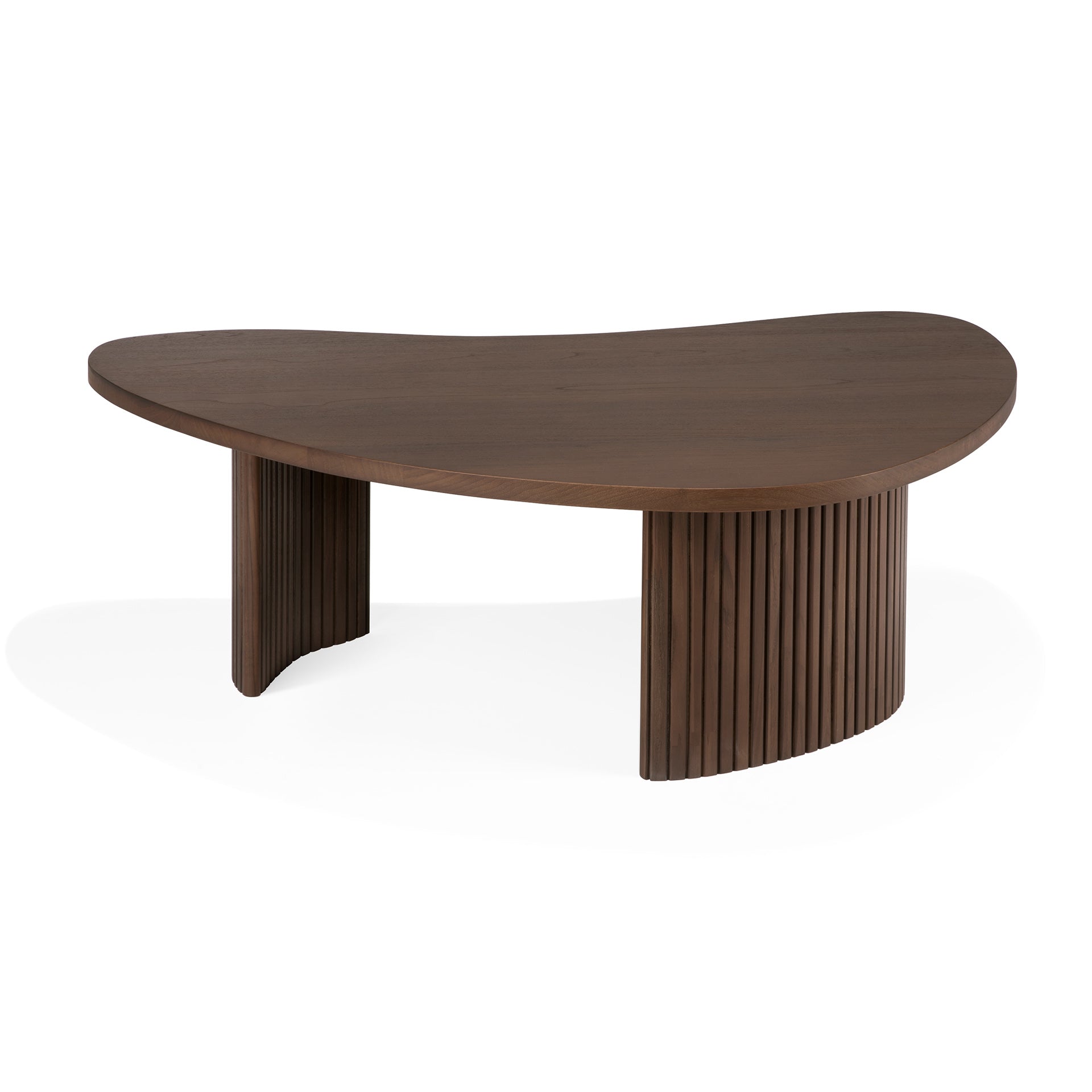 Boomerang-coffee-table-varnished-teak-brown-pebble-shape-front03-cut-Goode-Studio