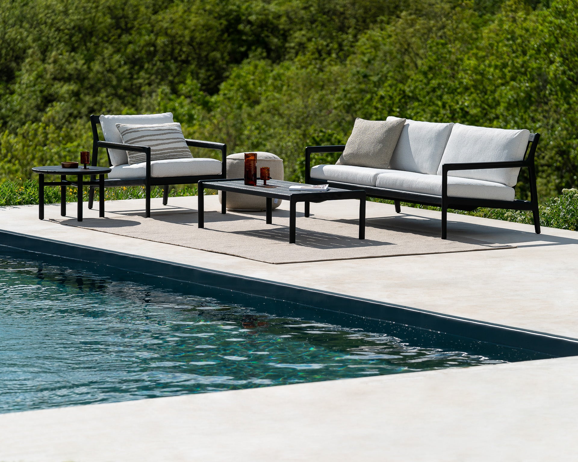 Jack Outdoor Footstool - Teak - Goode Studio