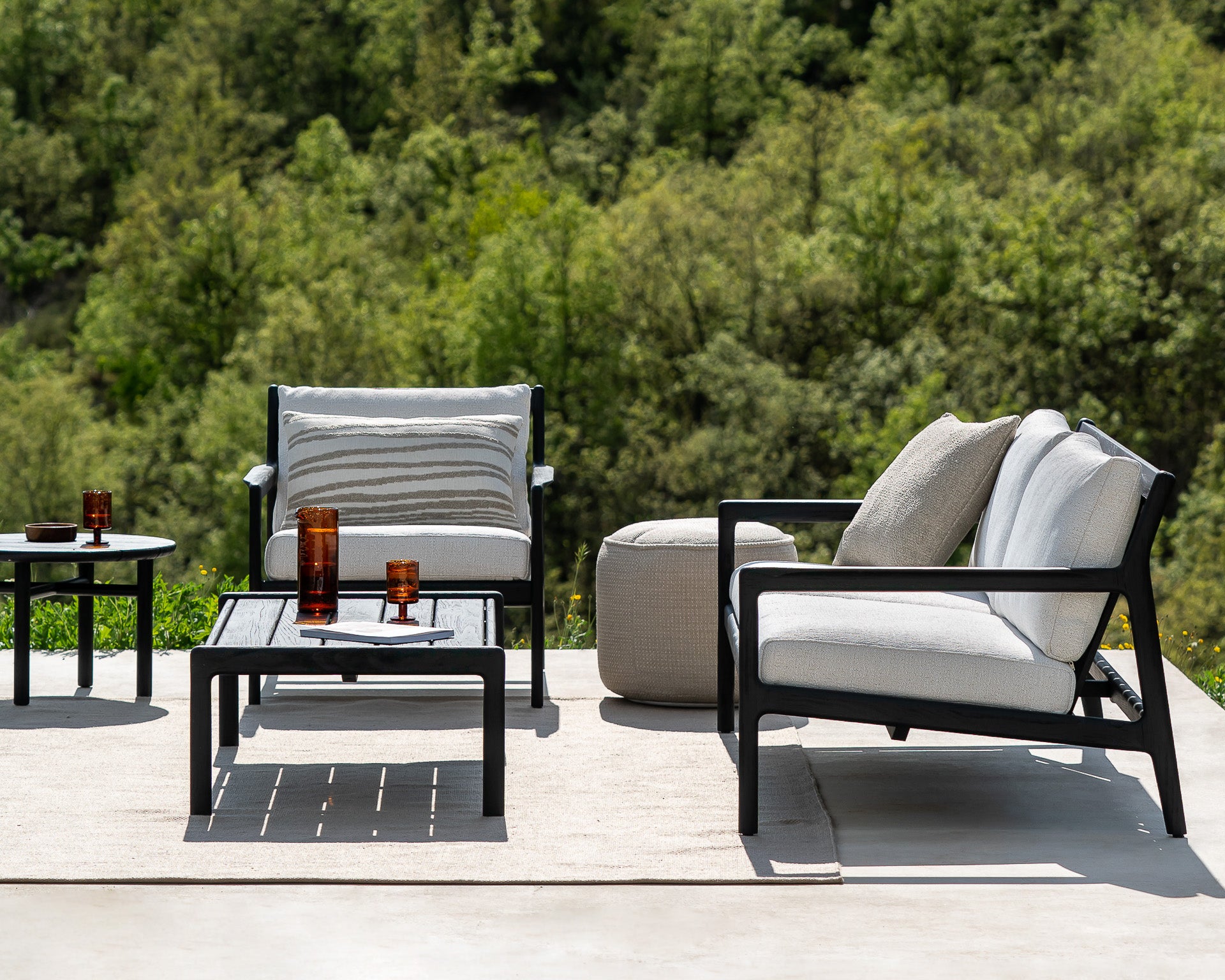 Jack Outdoor Footstool - Teak - Goode Studio