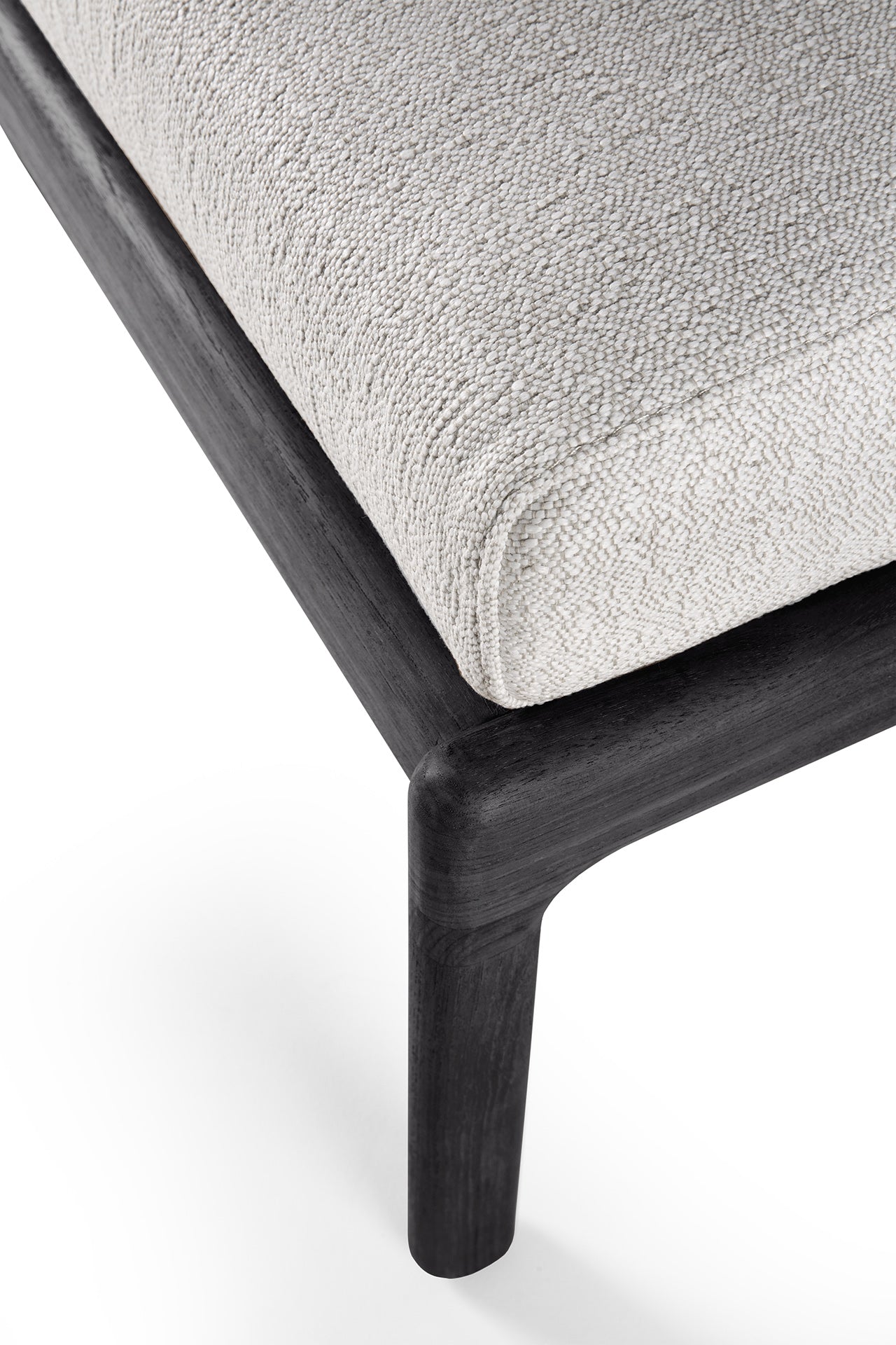 Jack Outdoor Footstool - Teak Black - Goode Studio