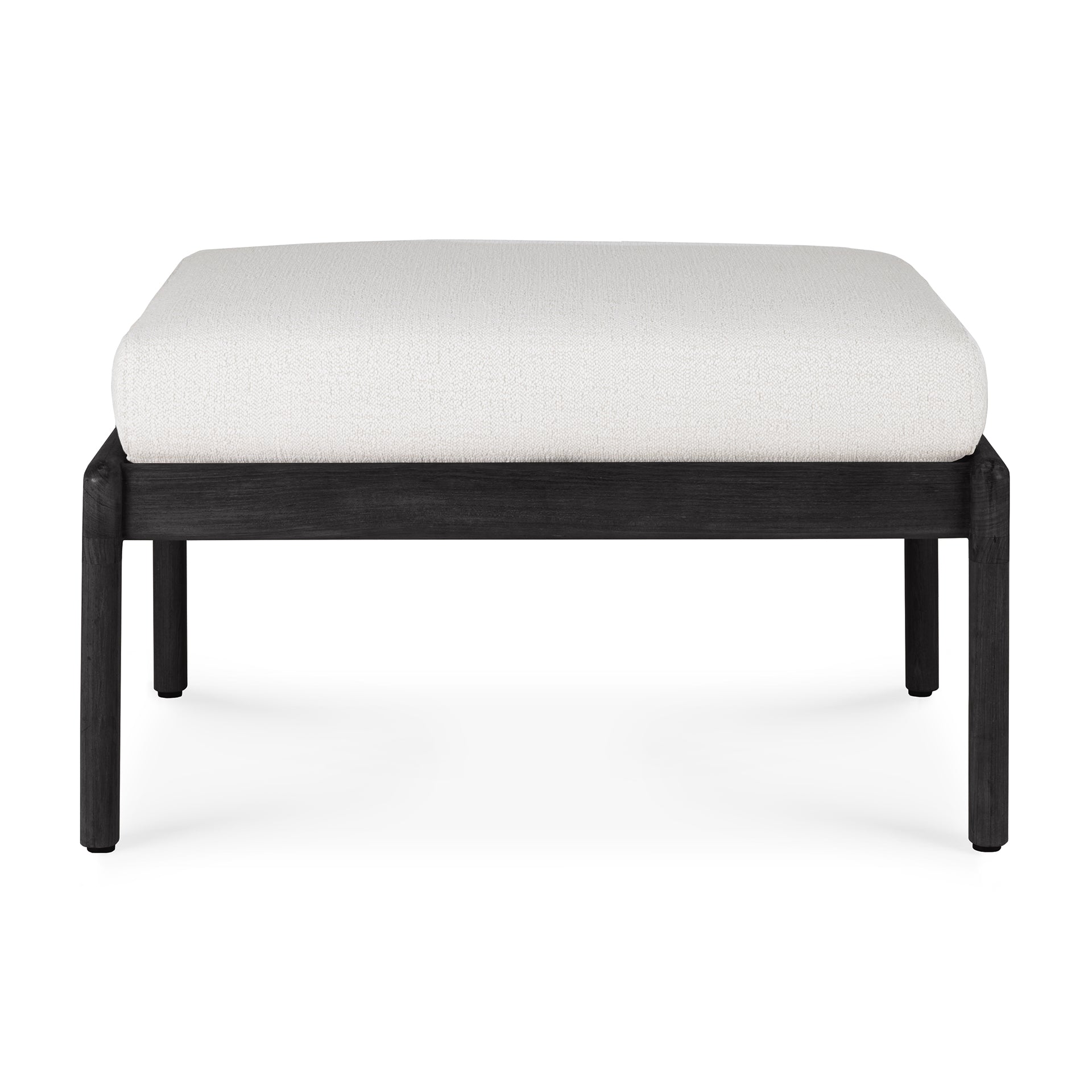 Jack Outdoor Footstool - Teak Black - Goode Studio