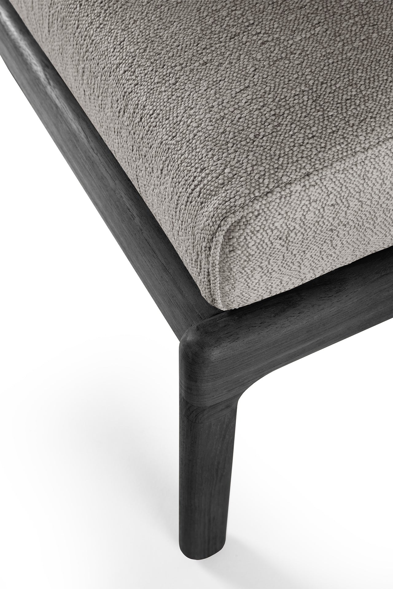 Jack Outdoor Footstool - Teak Black - Goode Studio