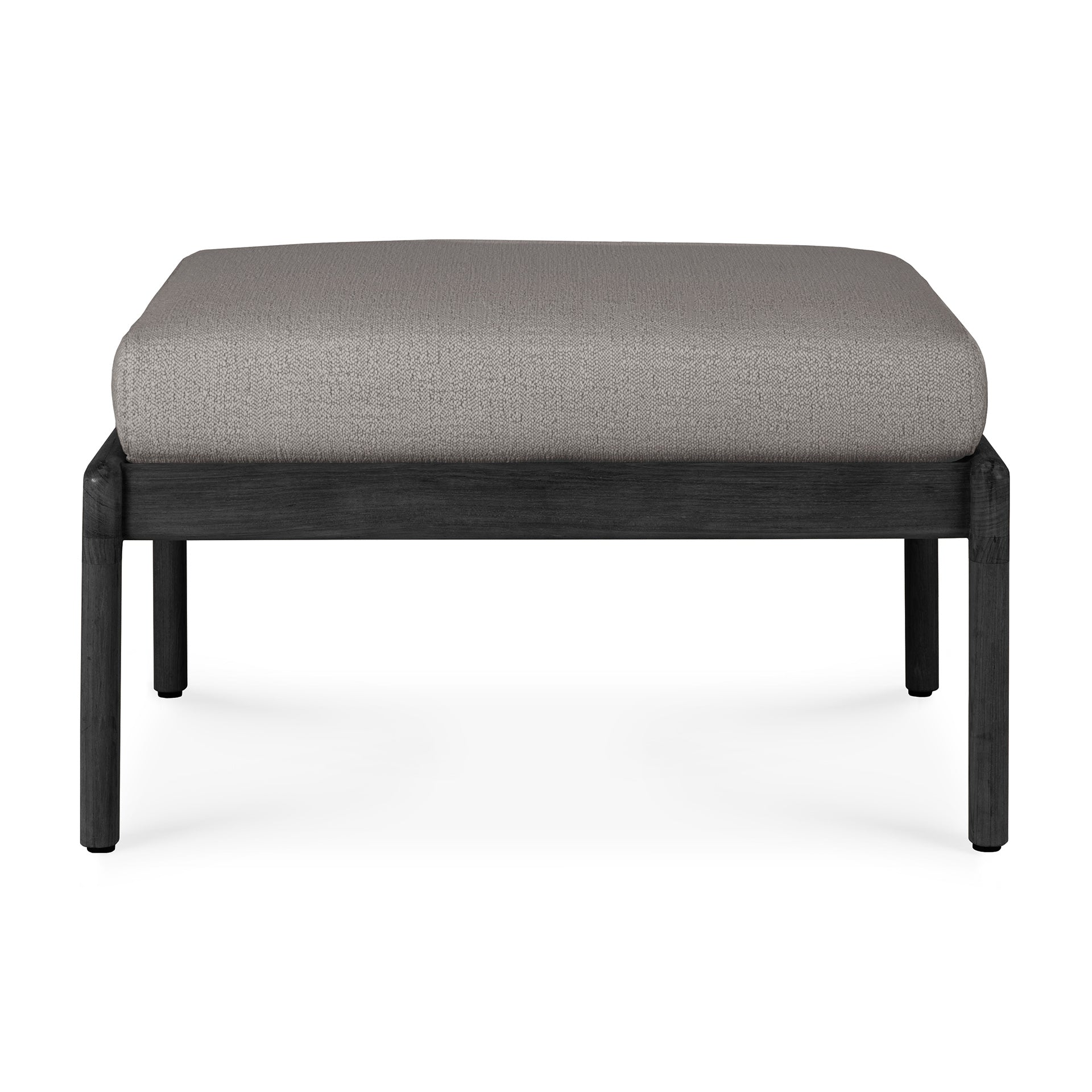 Jack Outdoor Footstool - Teak Black - Goode Studio