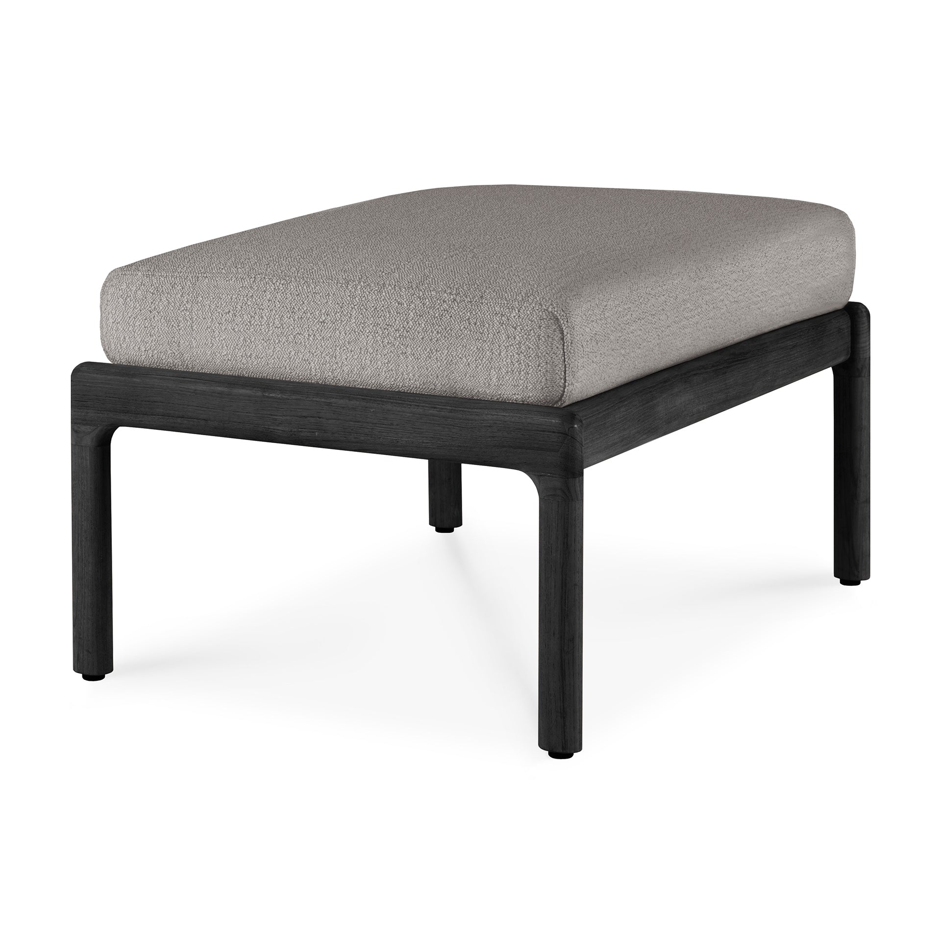 Jack Outdoor Footstool - Teak Black - Goode Studio