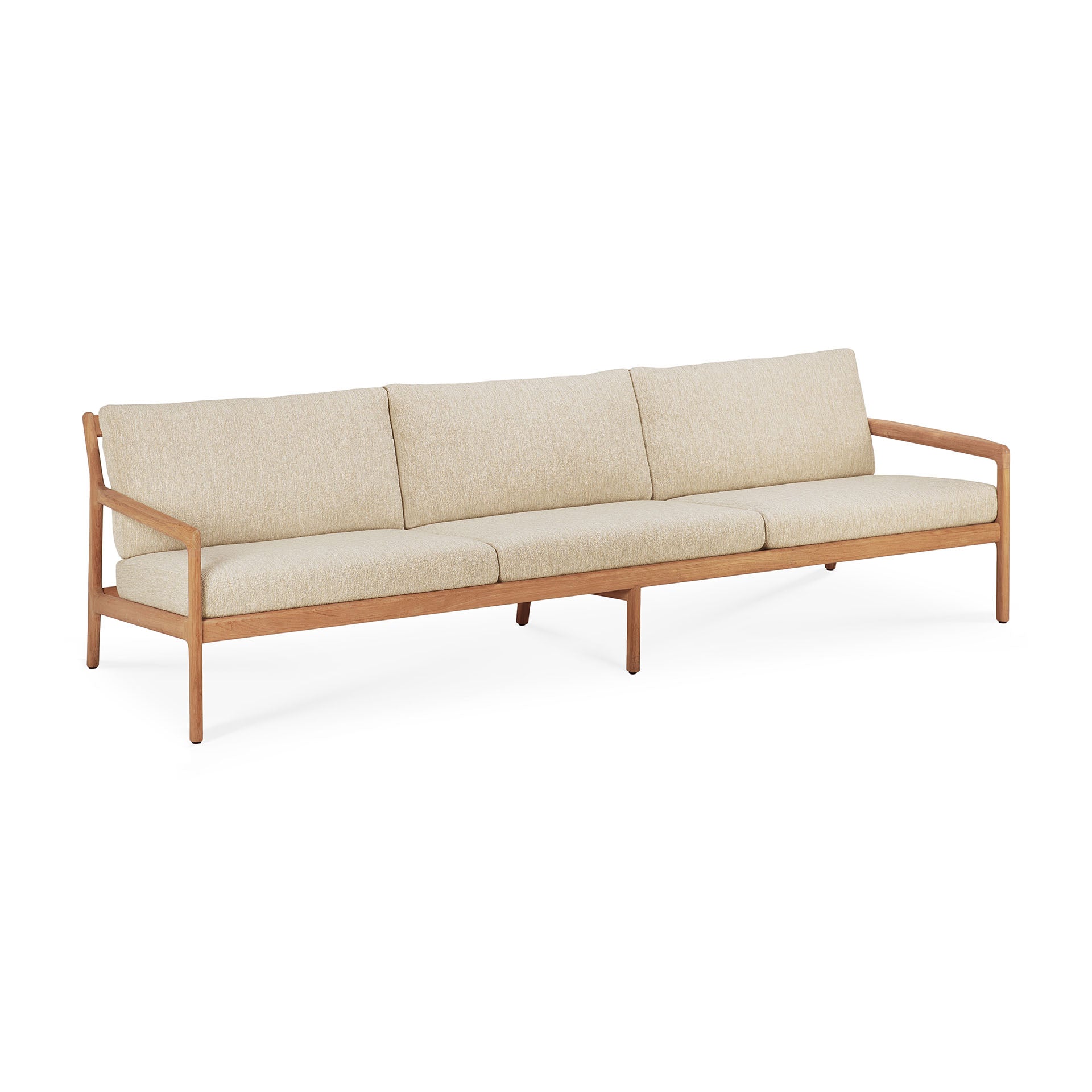 Jack 3 Seater Outdoor Sofa, Teak - Goode Studio