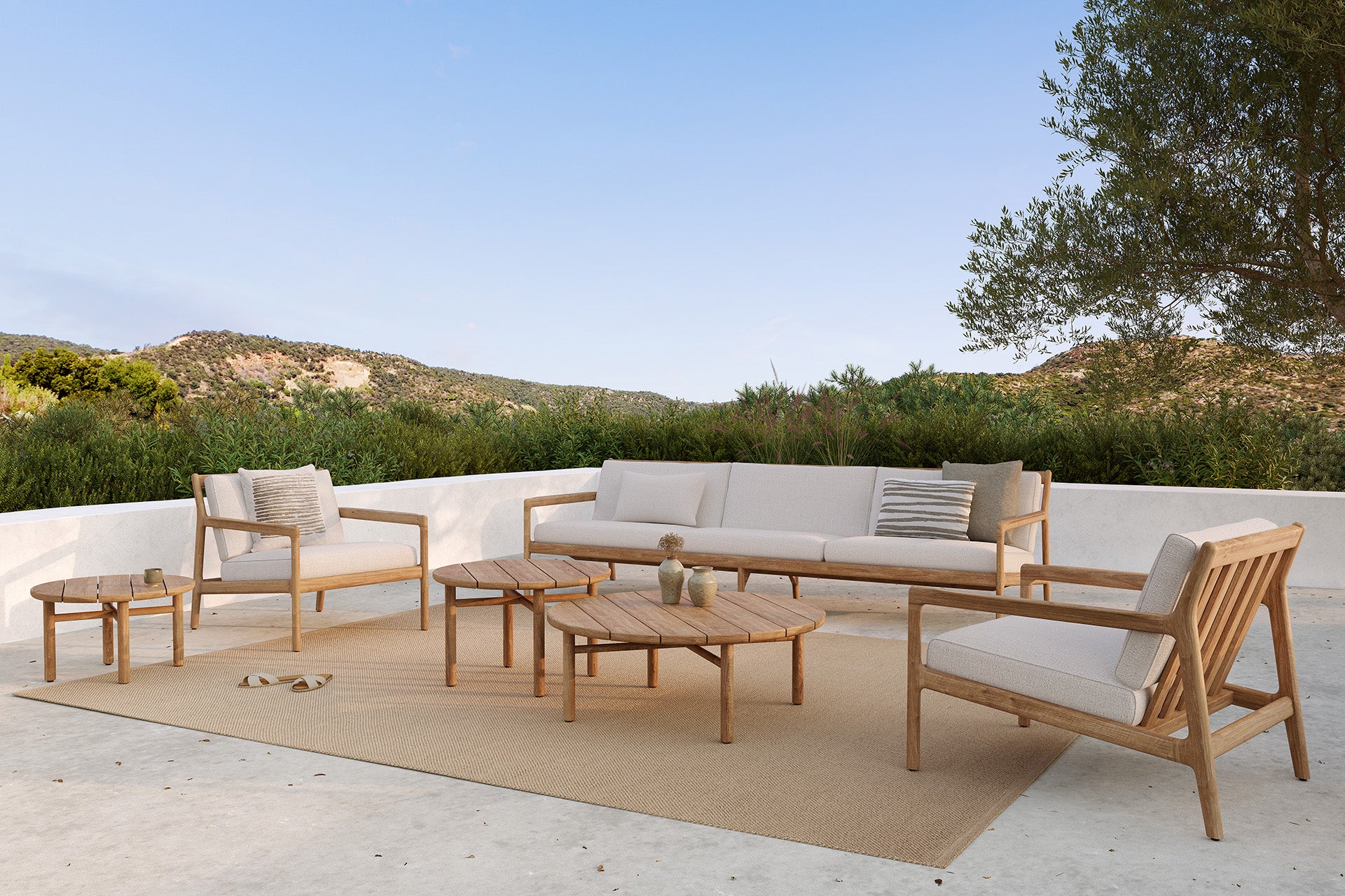 Quatro Outdoor Coffee Table - Small - Goode Studio