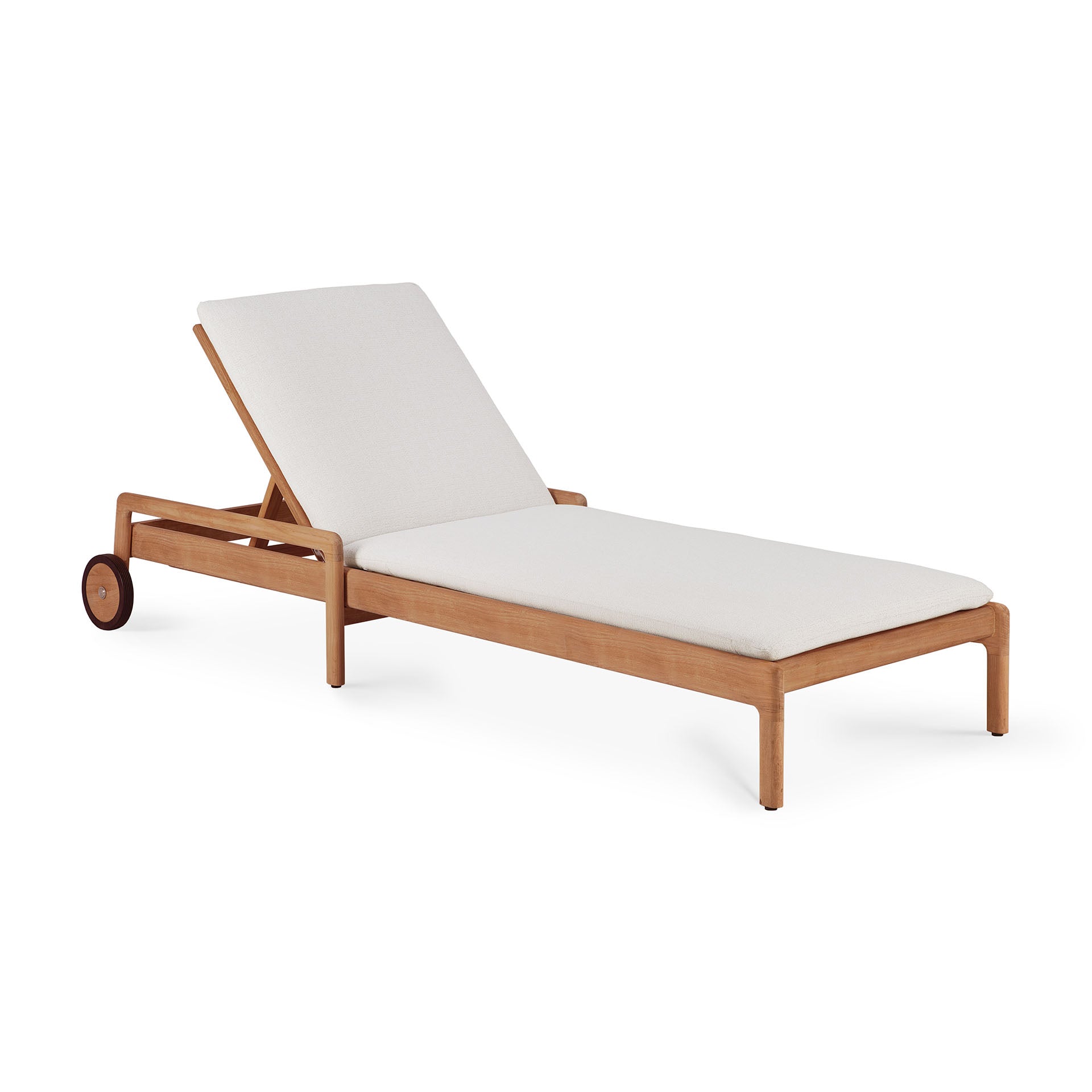 Jack Outdoor Adjustable Lounger Frame - Teak - Goode Studio