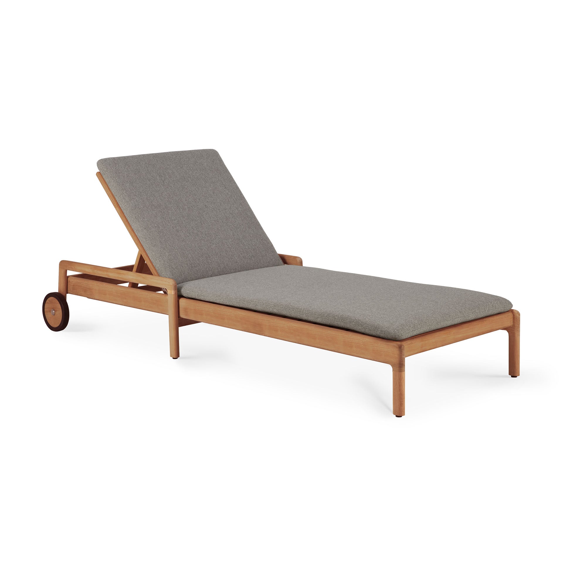 Jack Outdoor Adjustable Lounger Frame - Teak - Goode Studio