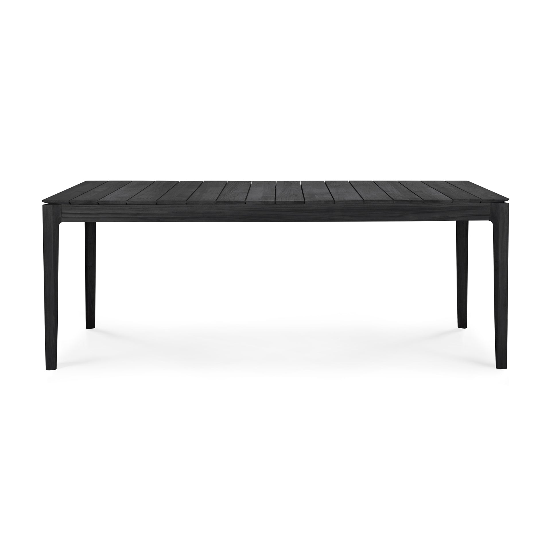 Bok Outdoor Dining Table, Teak Black - Goode Studio