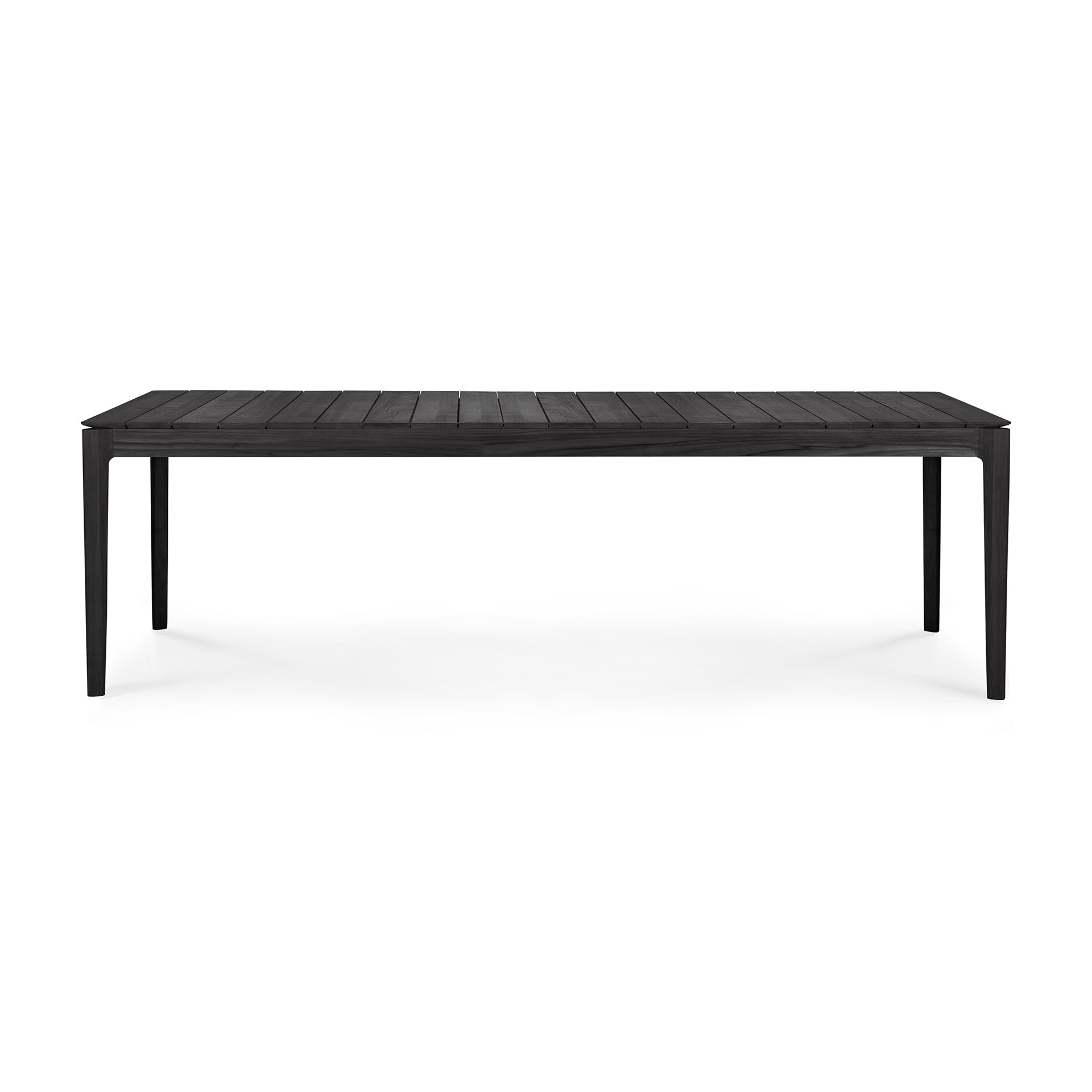 Bok Outdoor Dining Table, Teak Black - Goode Studio
