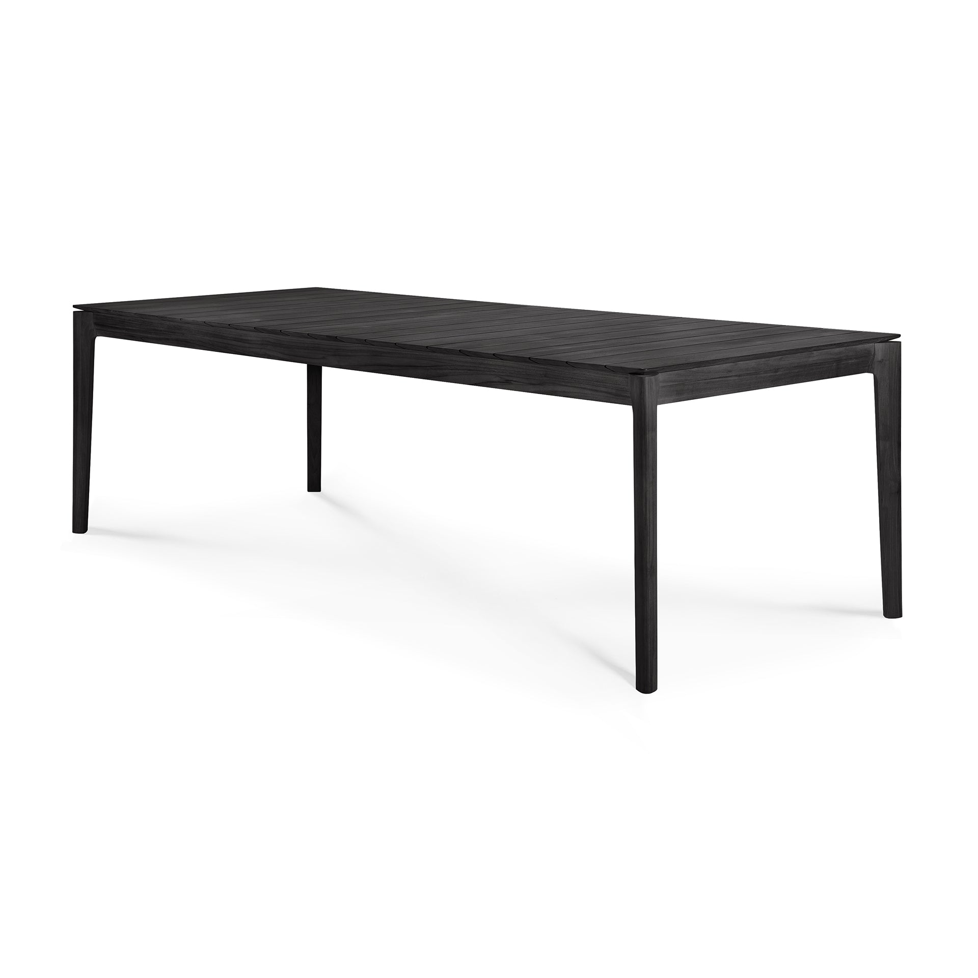 Bok Outdoor Dining Table, Teak Black - Goode Studio
