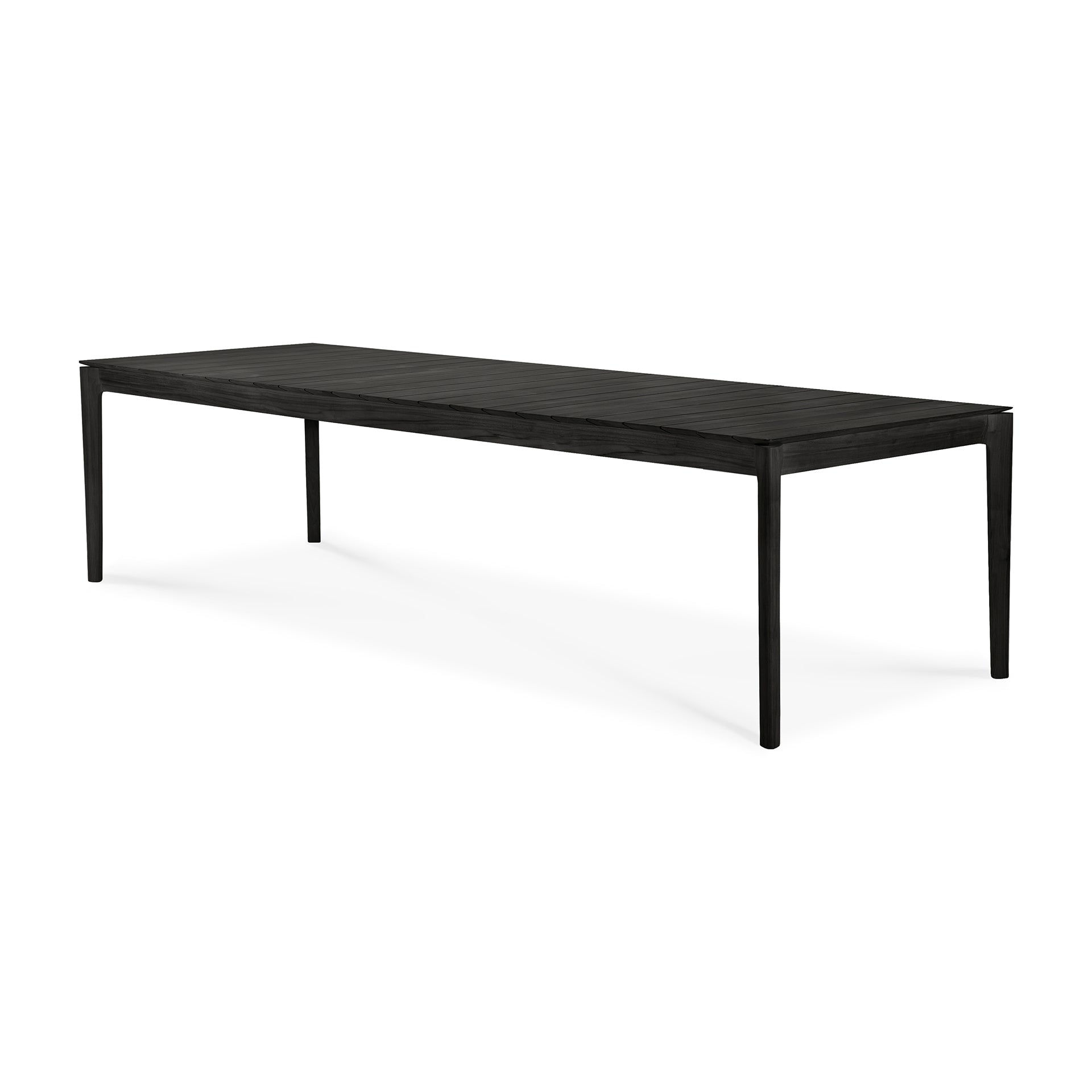 Bok Outdoor Dining Table, Teak Black - Goode Studio