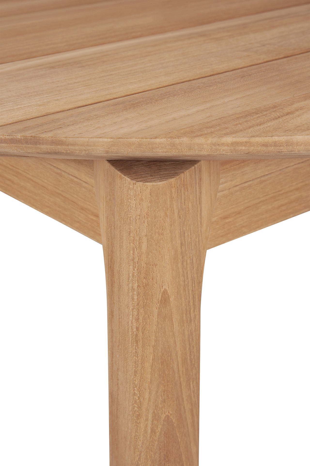 Bok-outdoor-dining-table-teak-round-cut-Goode-Studio