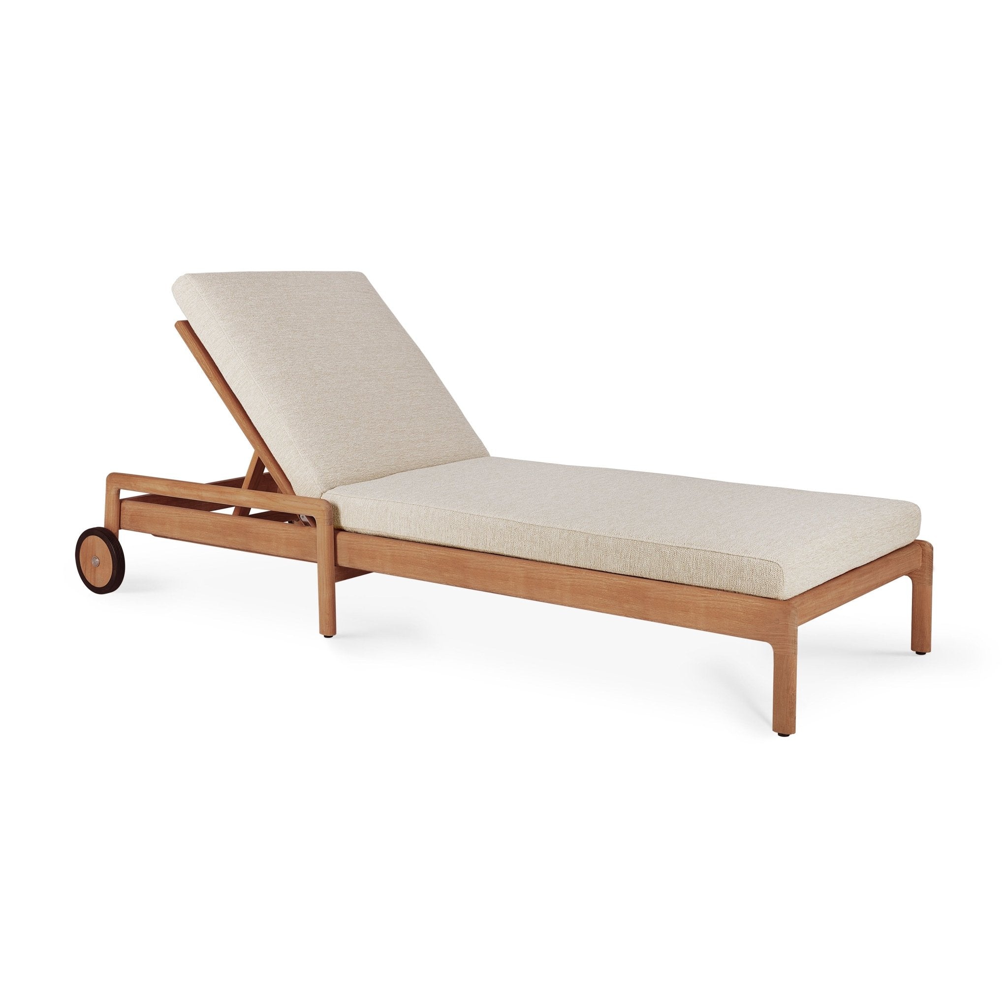 Jack Outdoor Adjustable Lounger Frame - Teak - Goode Studio