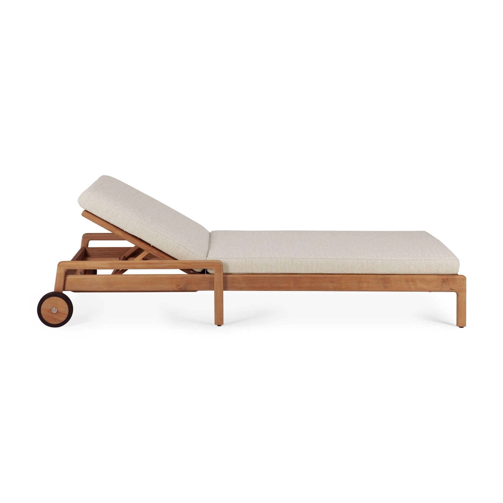Jack Outdoor Adjustable Lounger Frame - Teak - Goode Studio