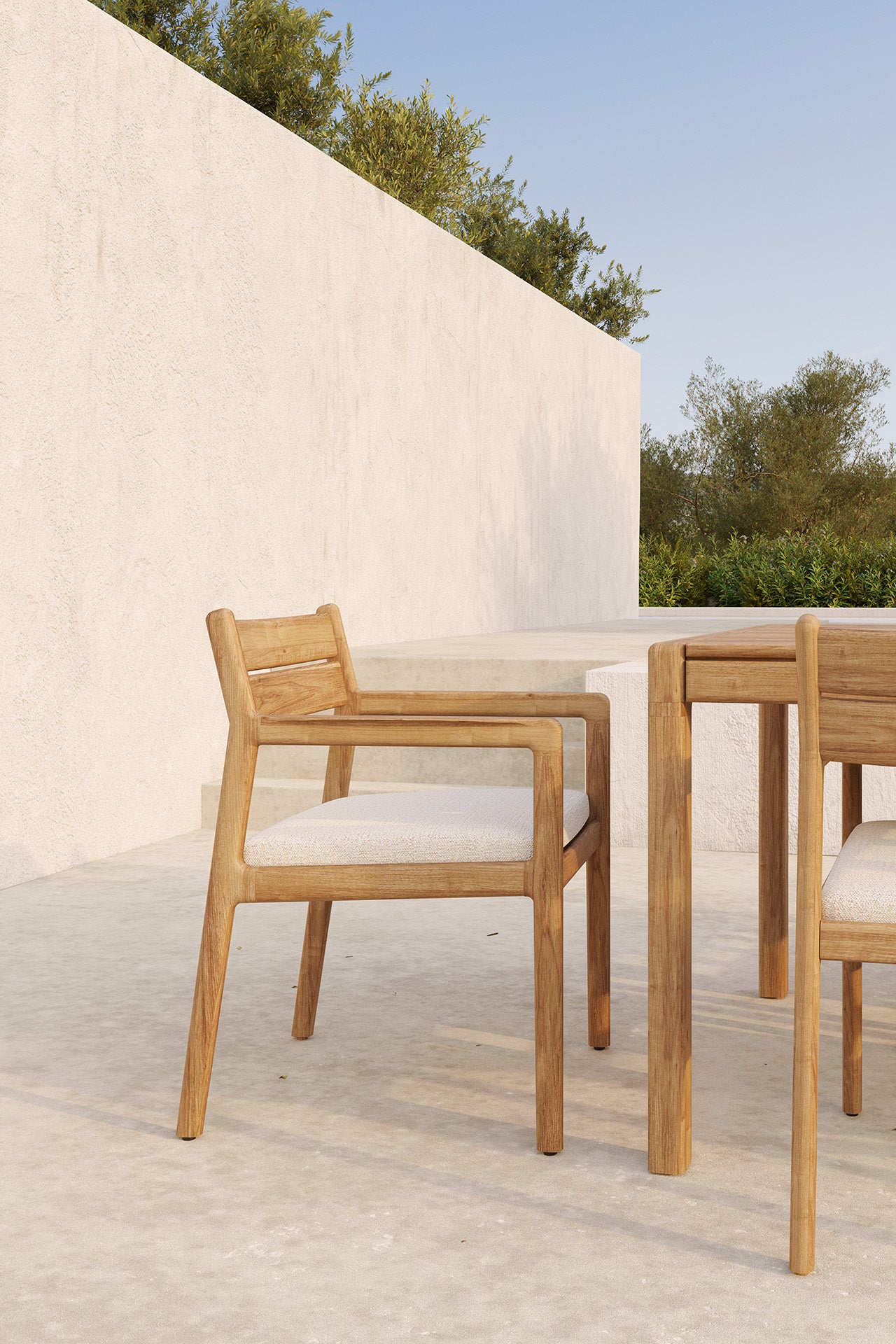Jack Outdoor Dining Chair with Armrest - Goode Studio