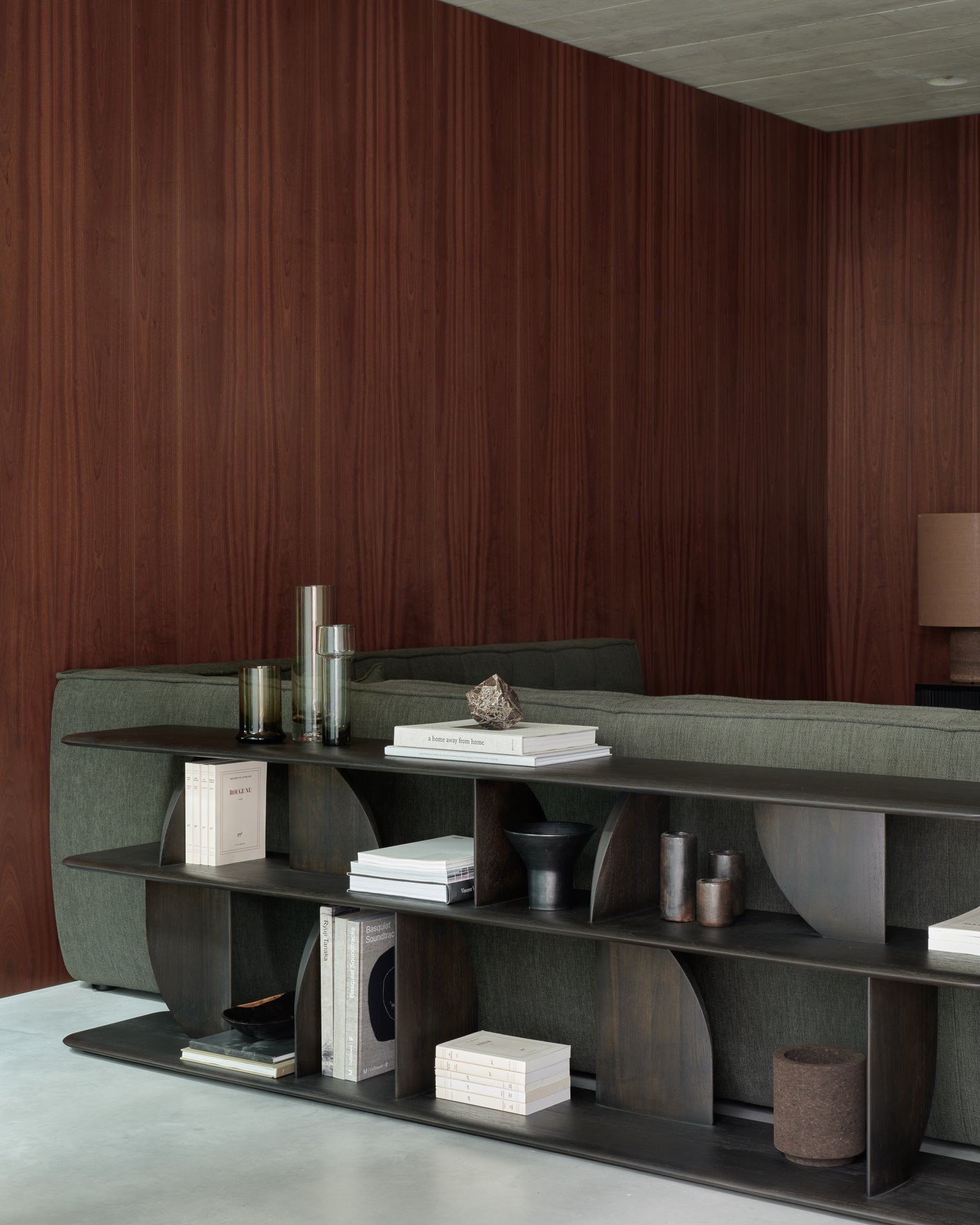 Geometric-console-N701-sofa-Moss-Eco-fabric-Goodie-Studio