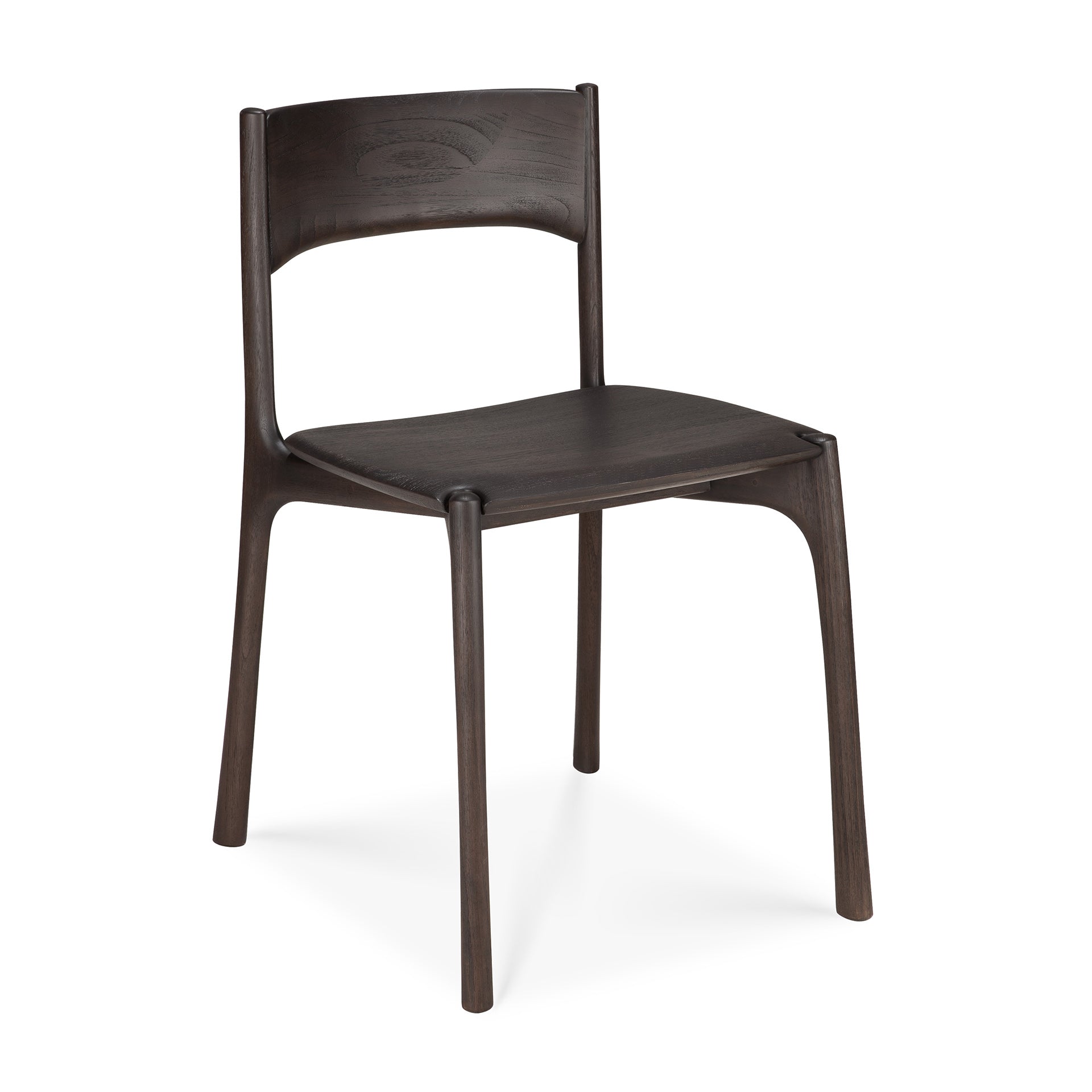 PI Dining Chair, Teak Dark Brown - Goode Studio