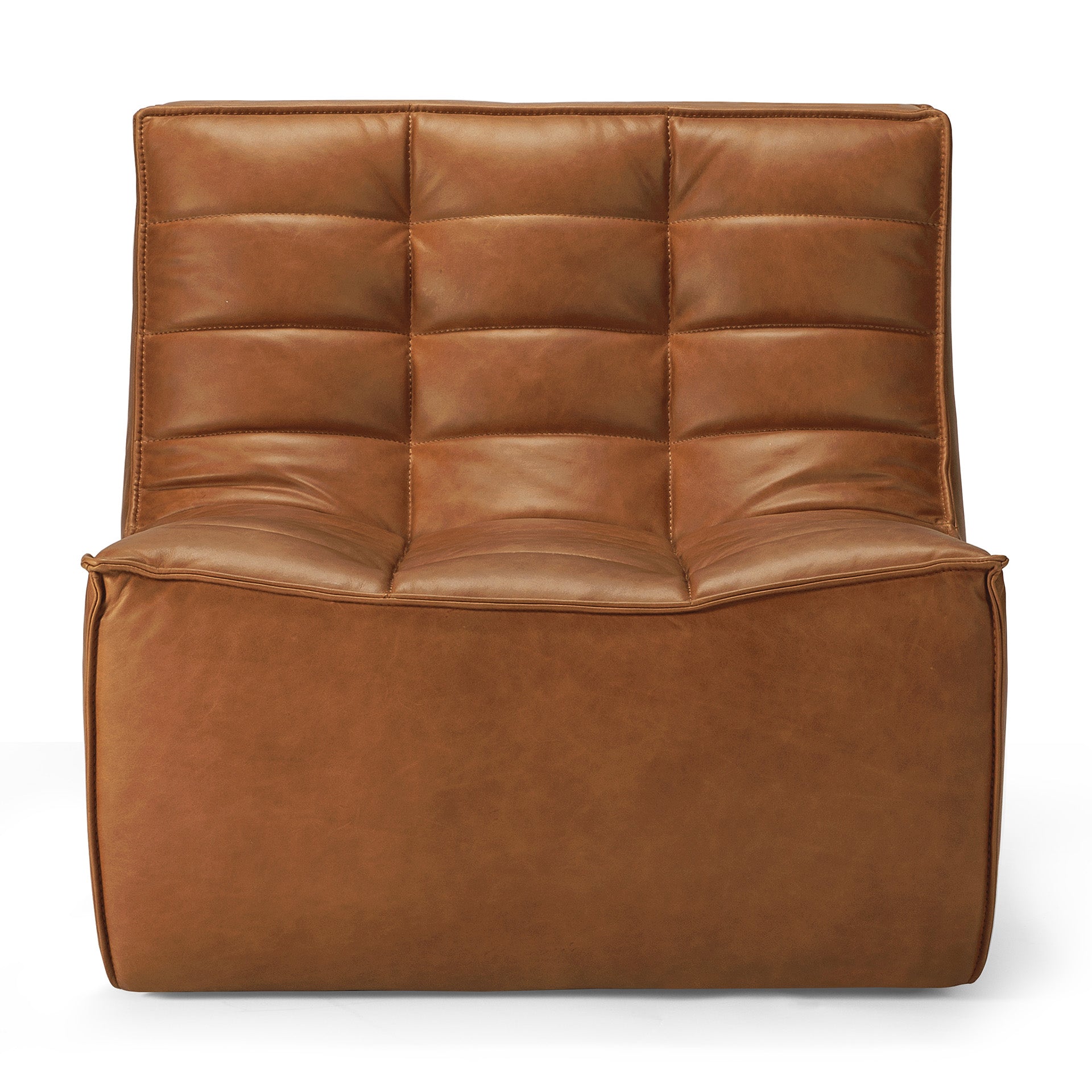 N701-modular-1-seater-sofa-saddle-profile-in-aniline-leather-front-cut-Goode-Studio