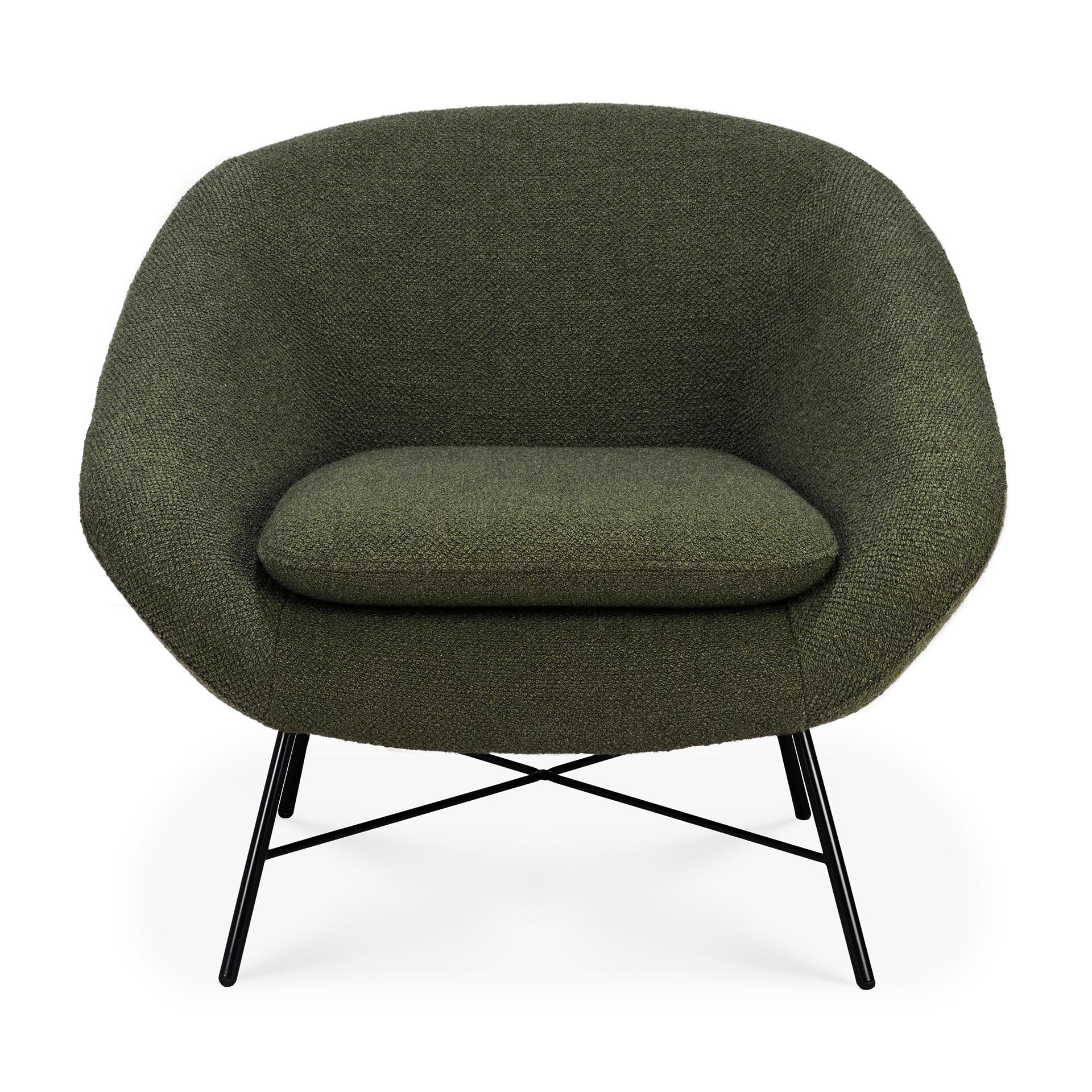 Barrow-lounge-chair-Pine-Green-fabric-front-cut-Goode-Studio