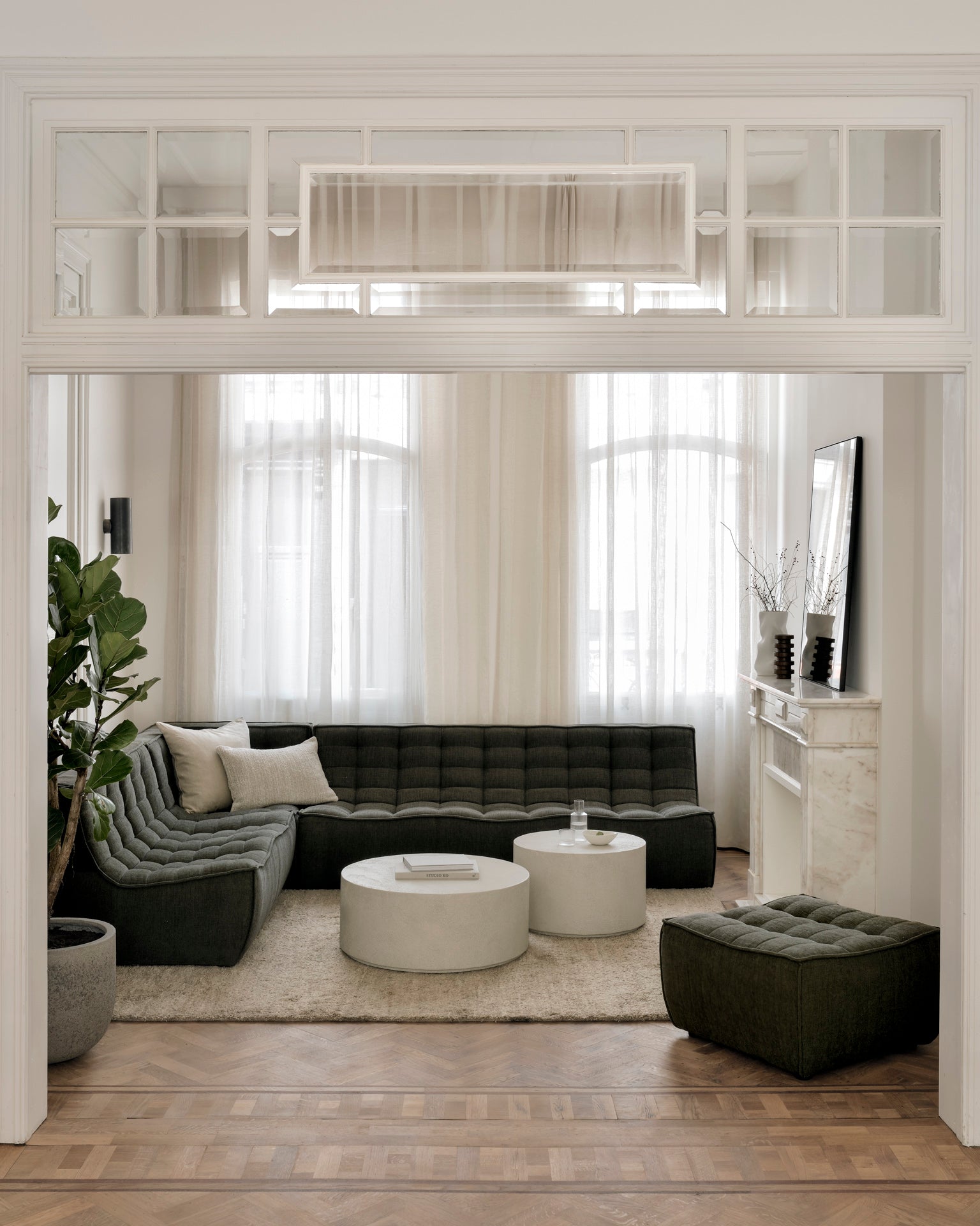 Aged Wall Mirror - Bronze - Goode Studio