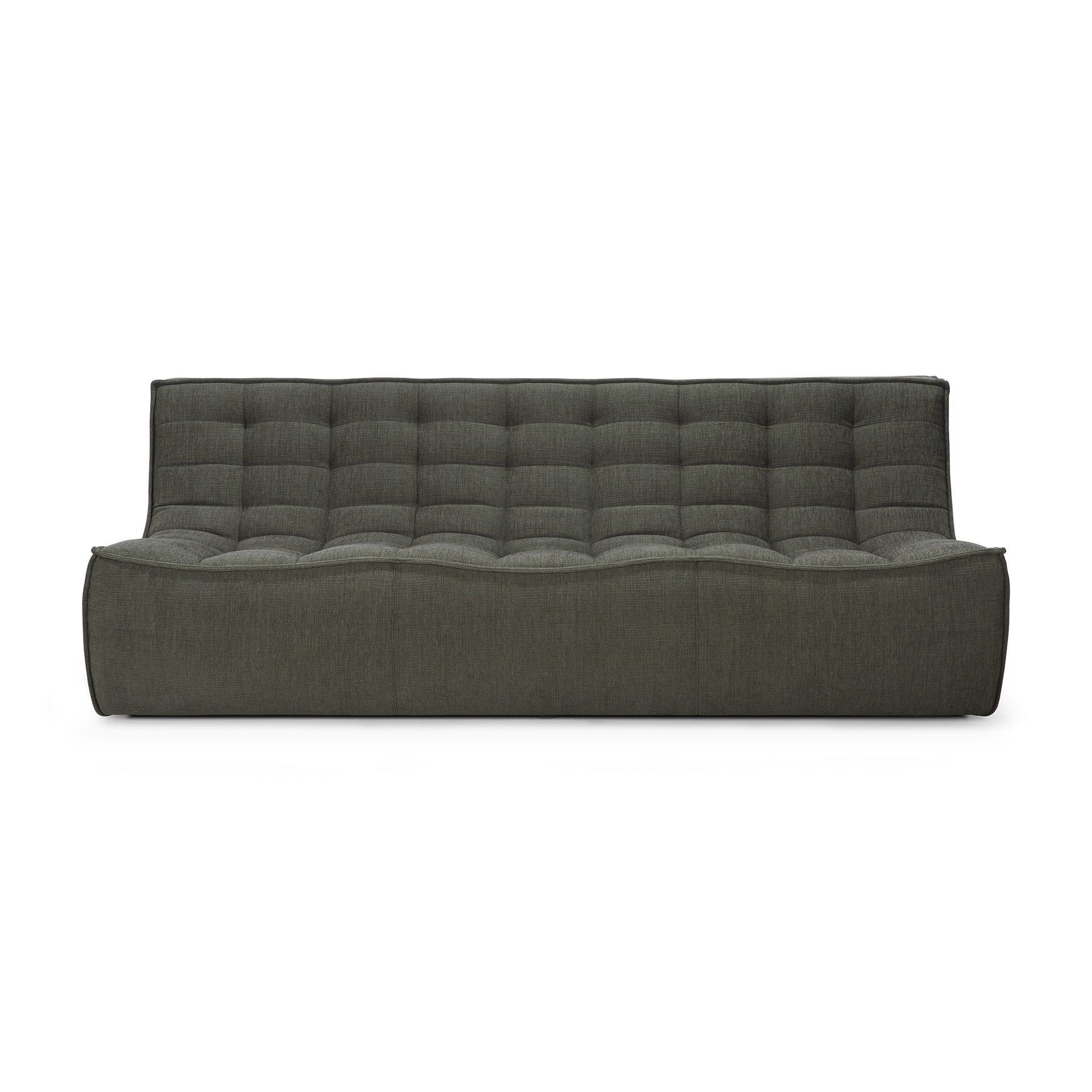 Sofa-N701-3-seater-Moss-Eco-fabric-front-cut-Goode-Studio