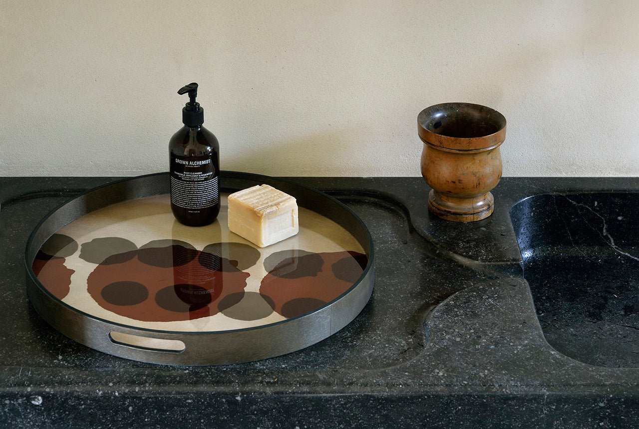 Layered Dots Glass Tray - Goode Studio