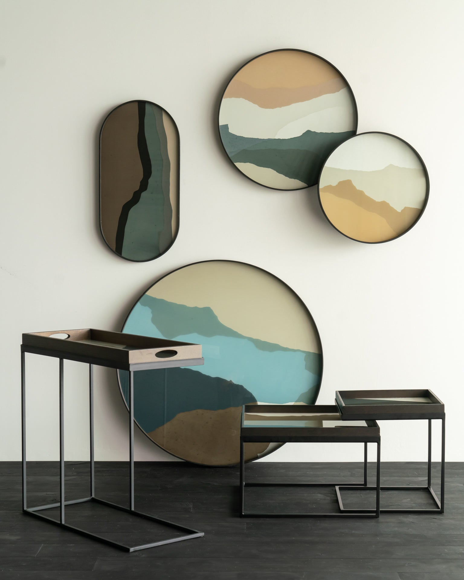 Wabi-Sabi-glass-tray-Square-tray-coffee-table-set-Rectangular-tray-side-table-Goode-Studio