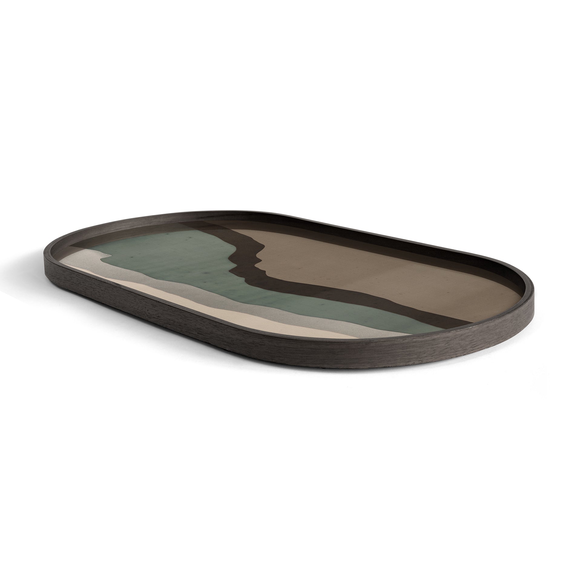 Wabi Sabi Glass Tray - Graphite - Goode Studio