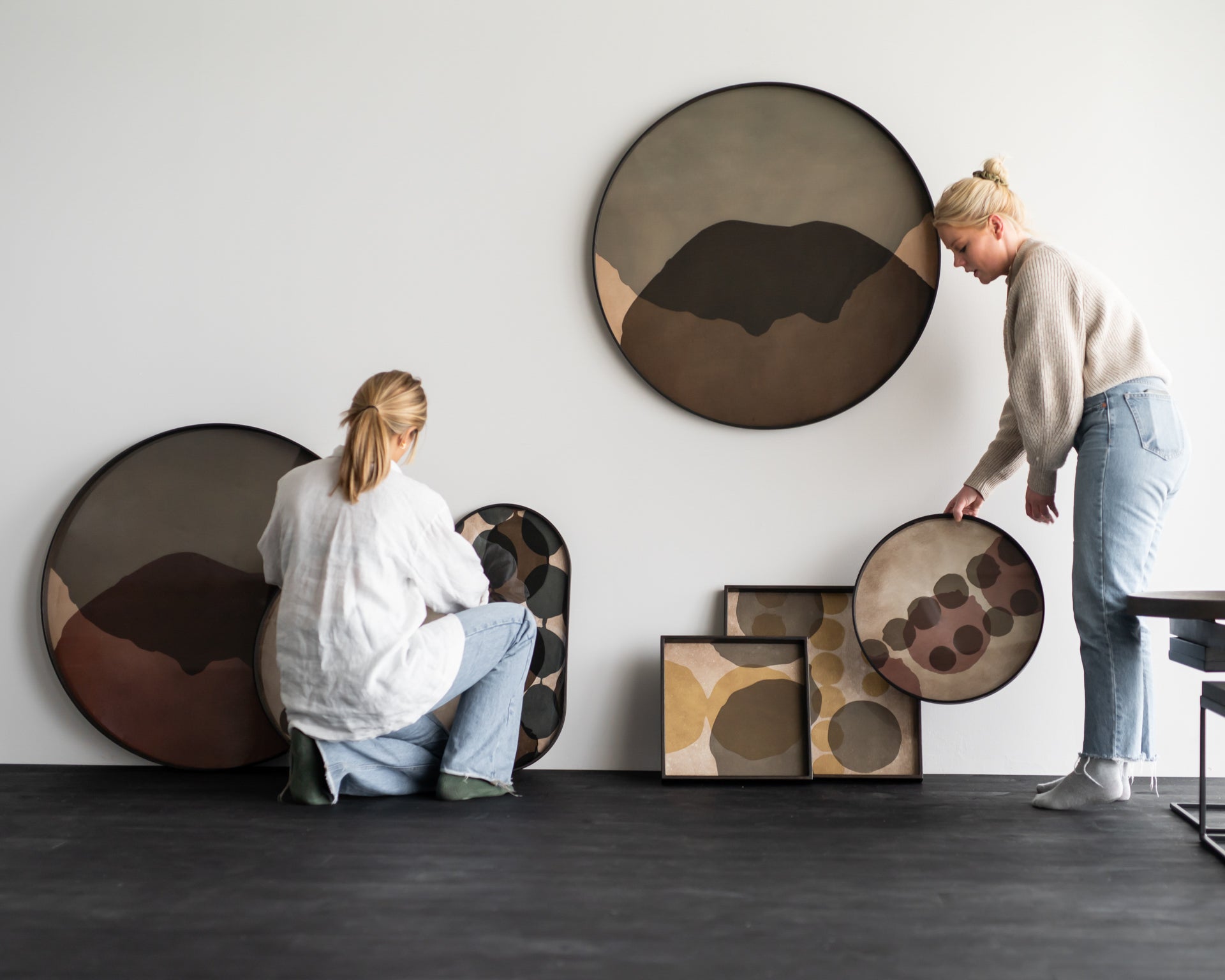 Combined Dots Glass Tray - Goode Studio