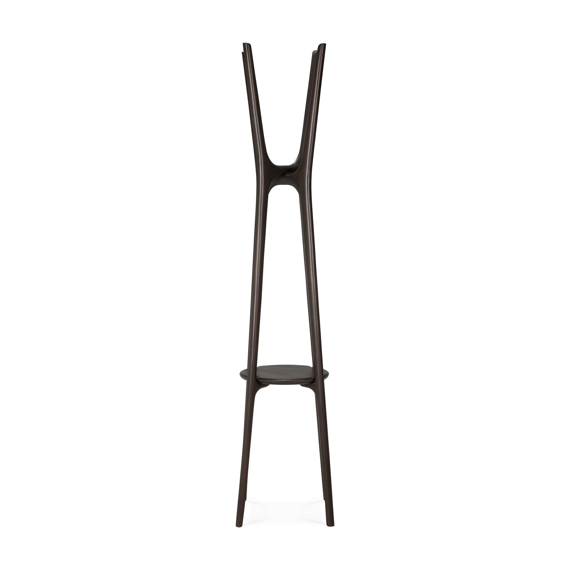 PI-coat-stand-varnished-mahogany-dark-brown-front-cut-Goode-Studio