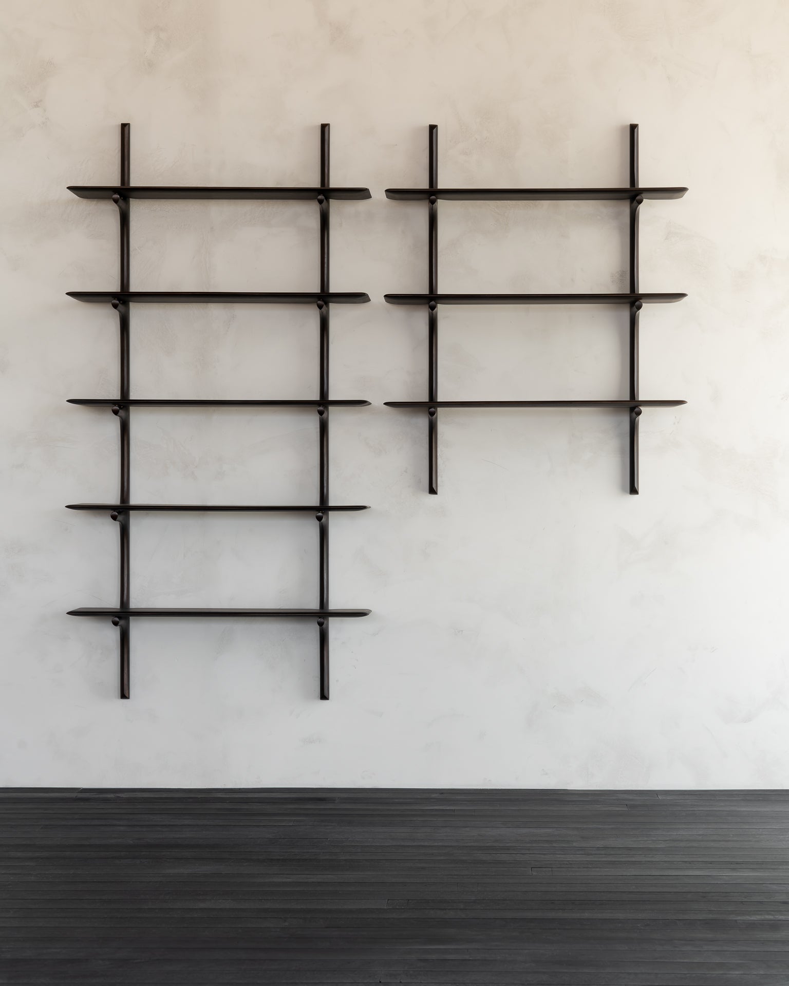 PI Wall Shelf, Mahogany Dark Brown - Goode Studio