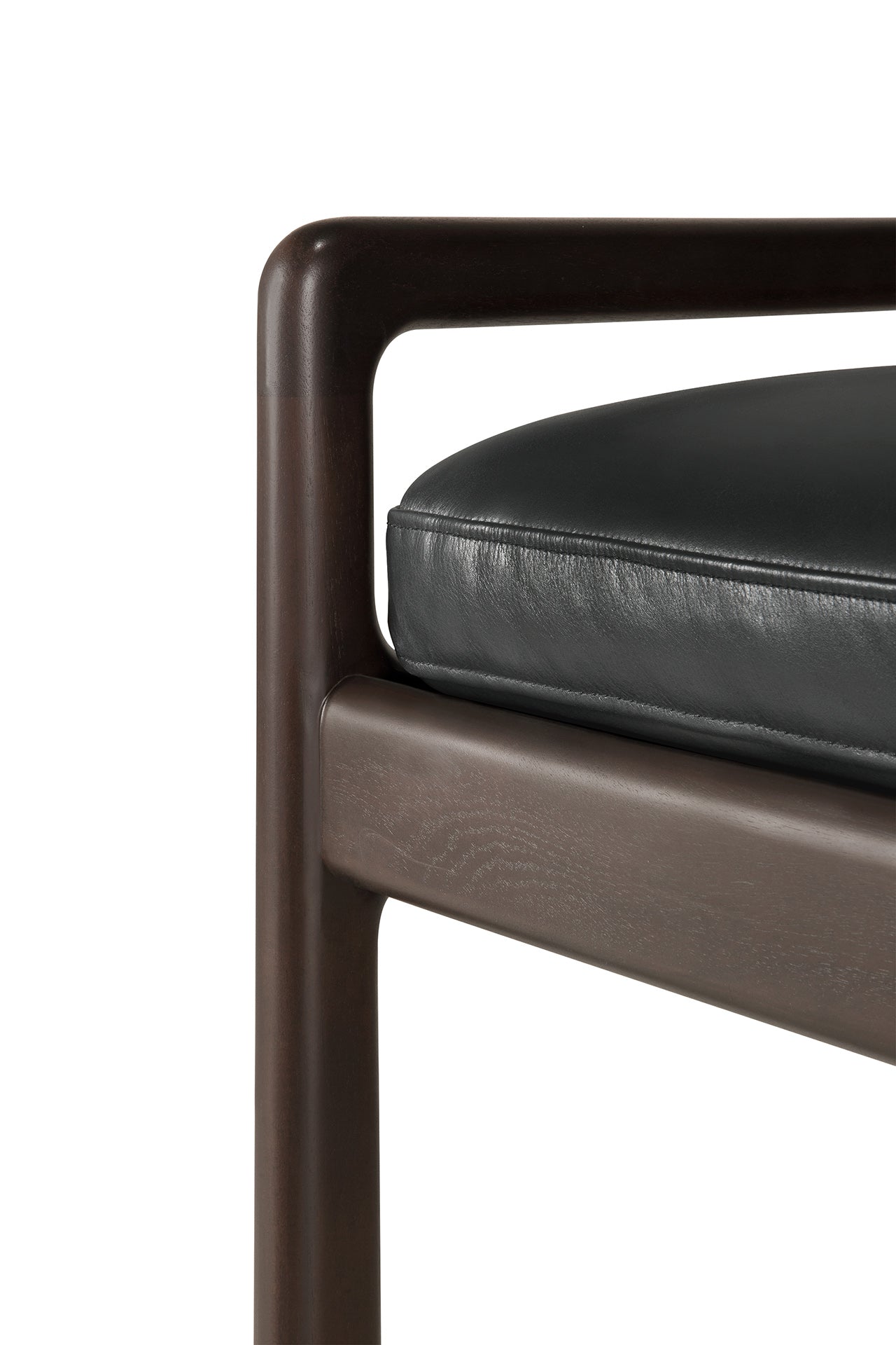 Jack-bench-cushion-black-leather-Goode-Studio