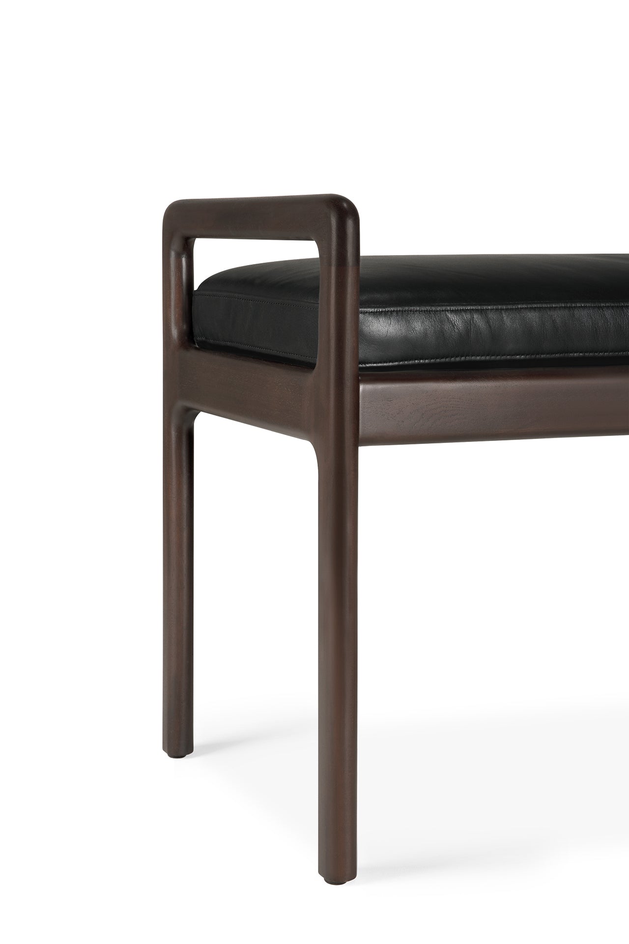 Jack-bench-cushion-black-leather-Goode-Studio