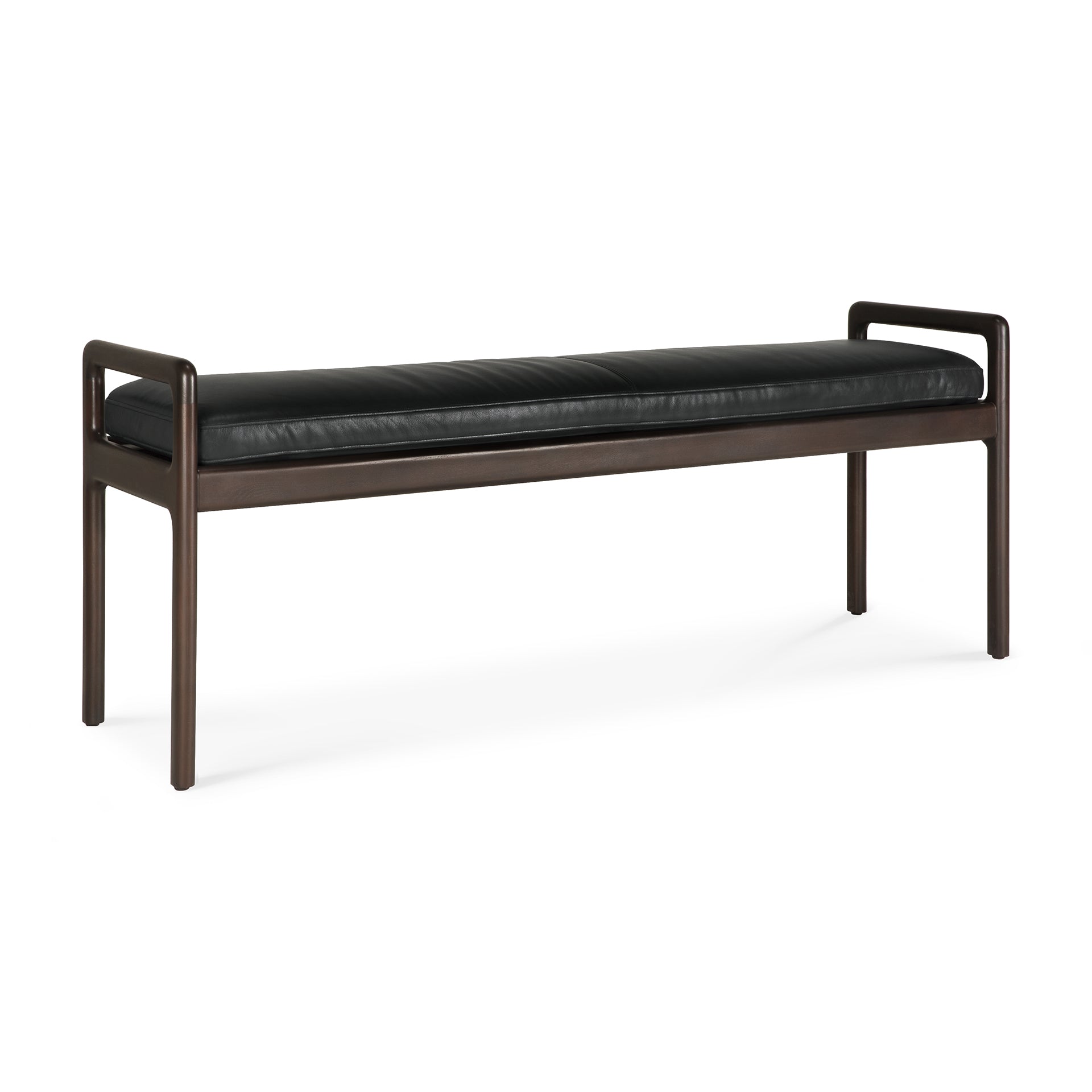 Jack-bench-cushion-black-leather-side-cut-Goode-Studio