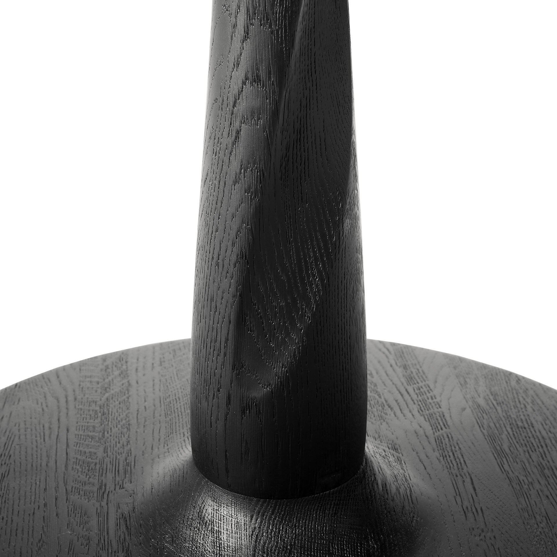 Torsion Dining Table Round, Oak Black - Goode Studio