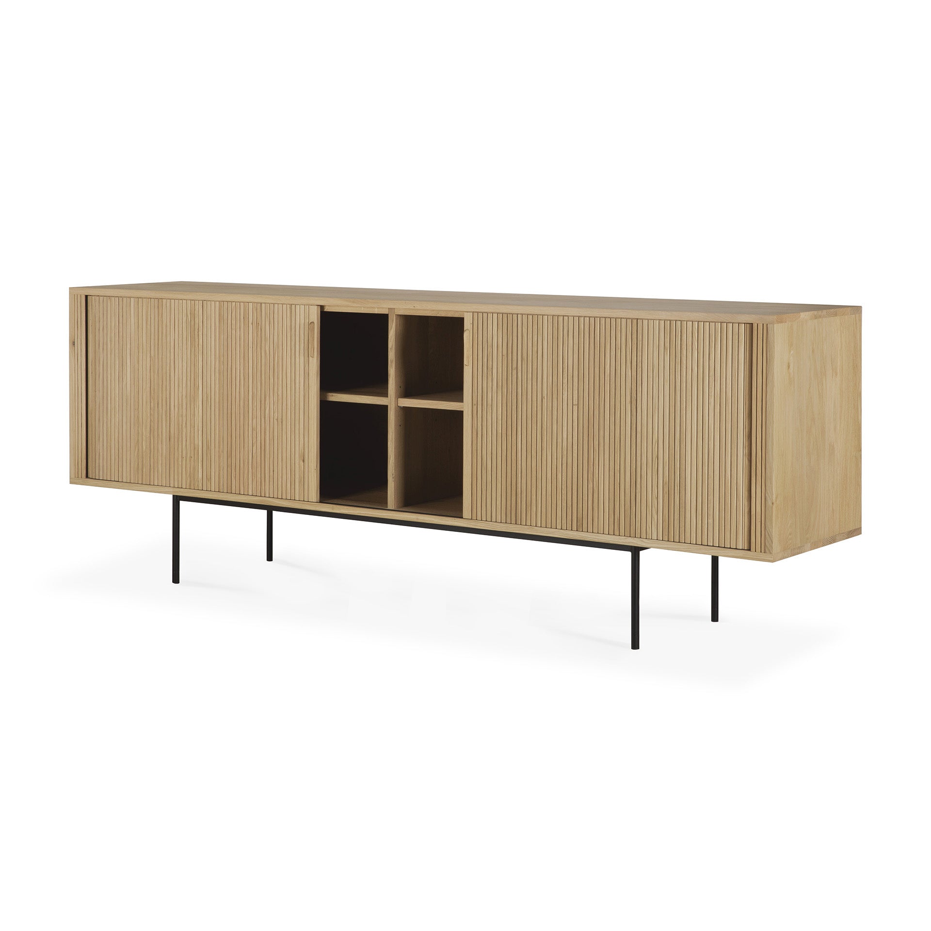 Roller-Max-sideboard-oak-2-doors-side-cut-Goode-Studio