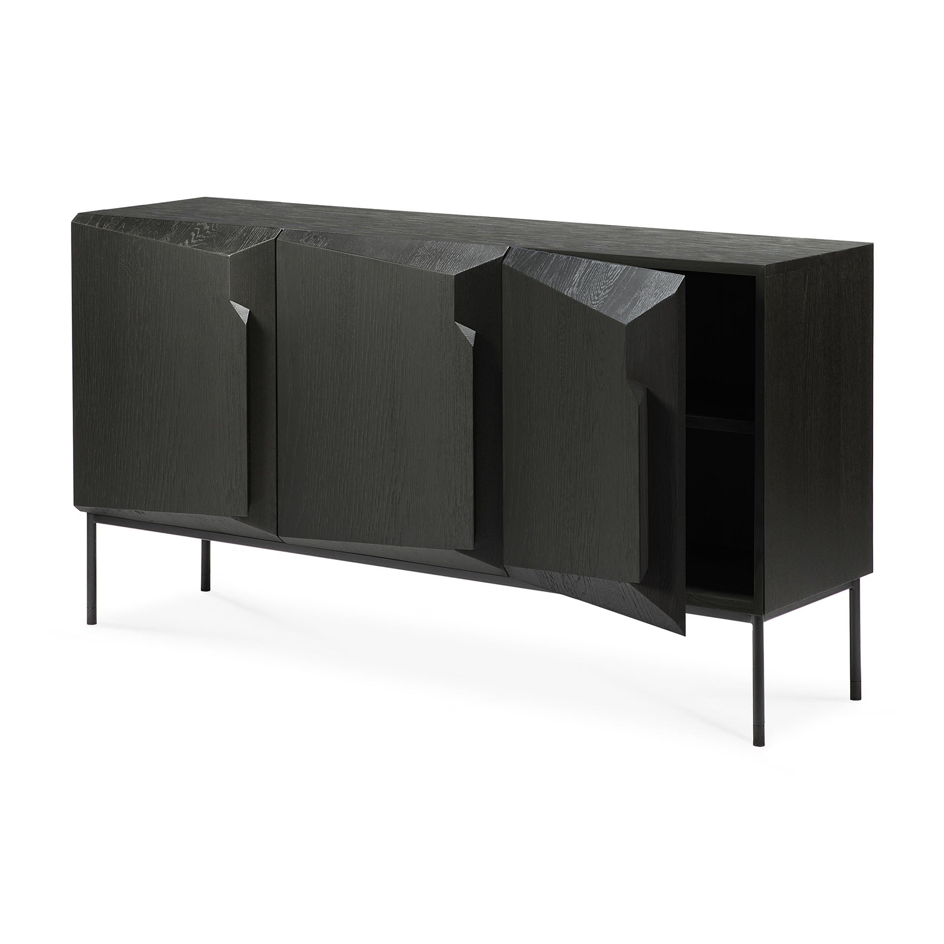 Oak-stairs-black-sideboard-side-cut-Goode-Studio