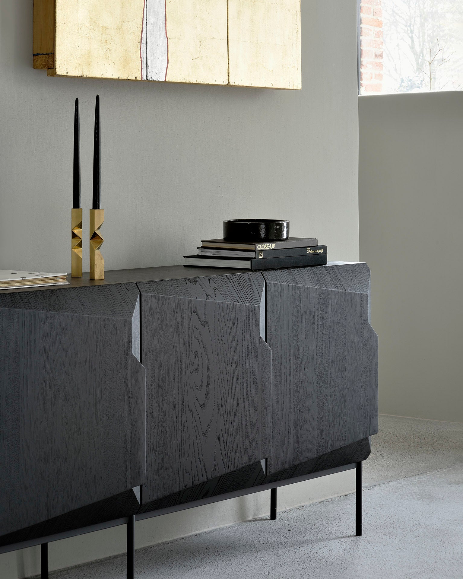 Stairs Sideboard - Oak Black - Goode Studio