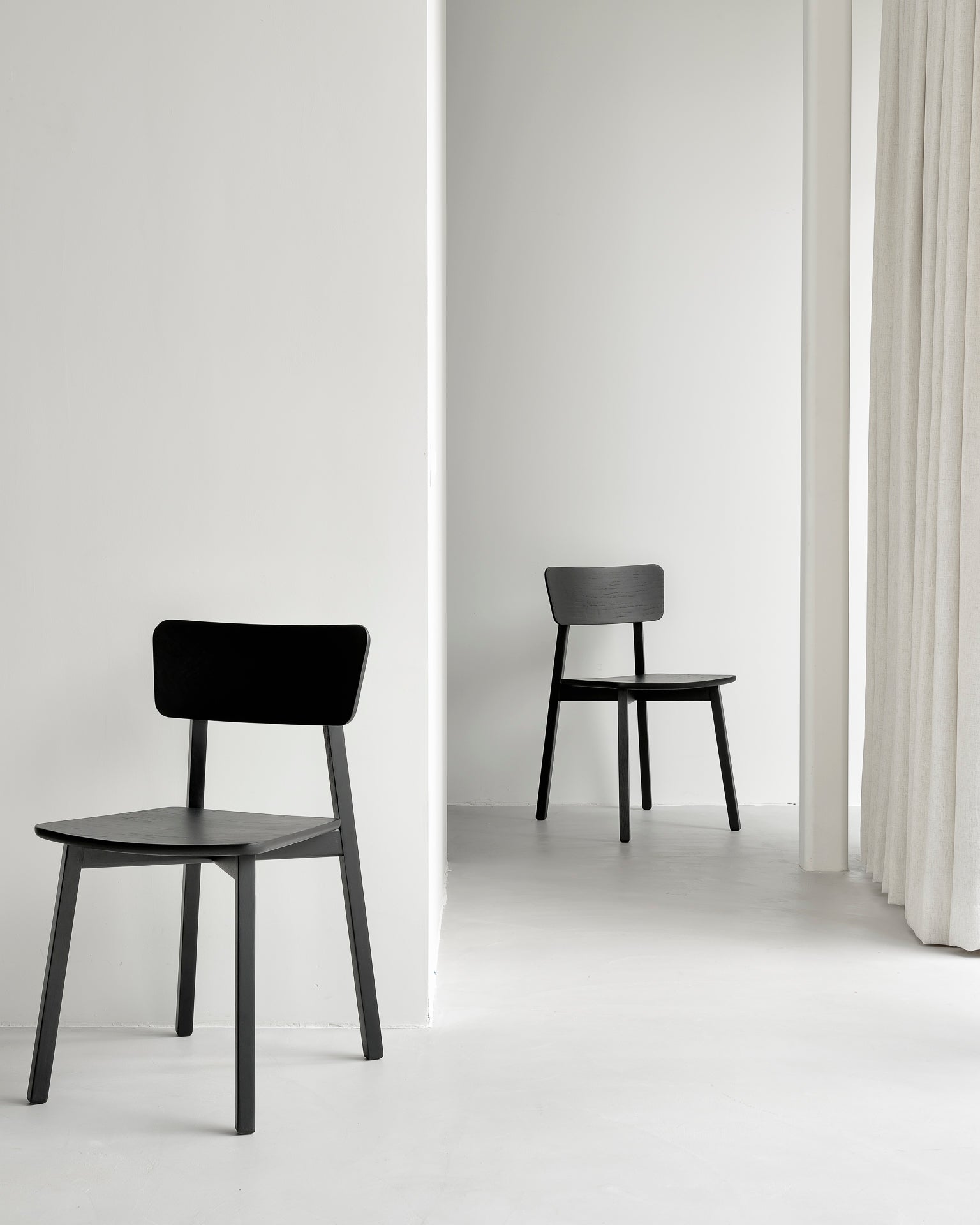 Casale Dining Chair - Oak Black - Goode Studio