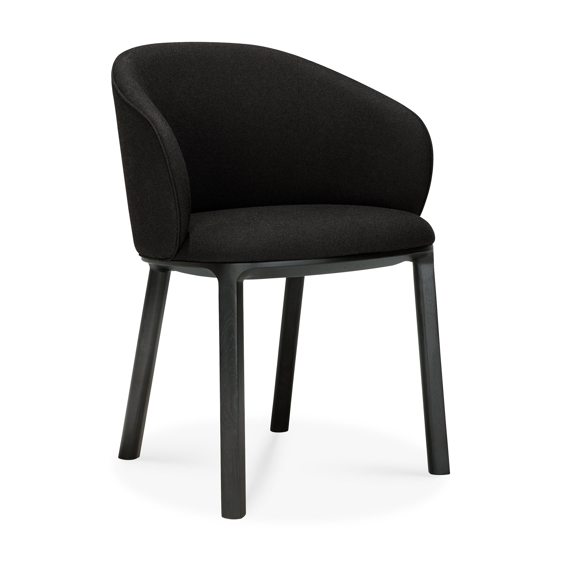 Unda-dining-chair-varnished-oak-Black-Charcoal-fabric-side-cut-Goode-Studio