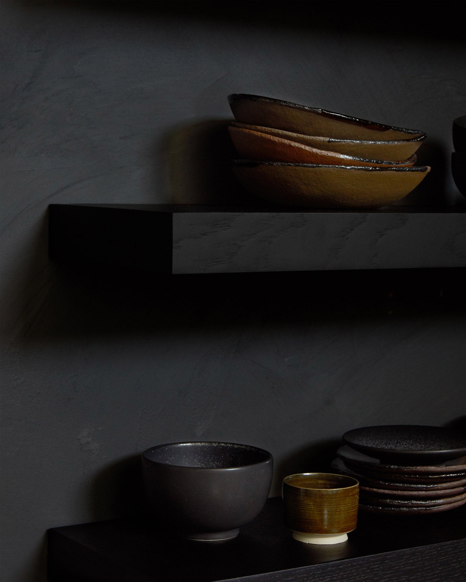 Wall Shelf - Oak Black - Goode Studio