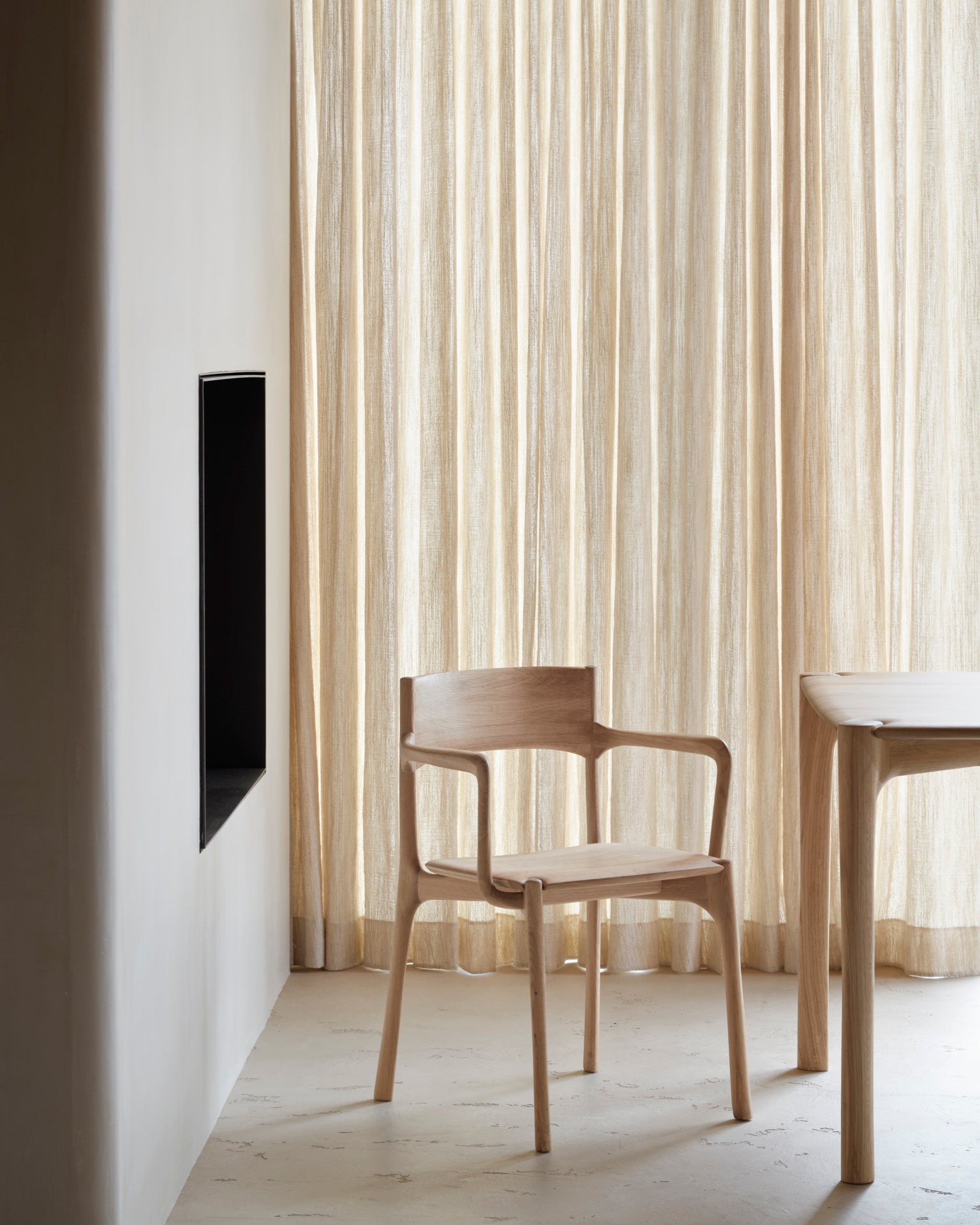 PI-dining-chair-oak-with-armrest-PI-dining-chair-PI-dining-table-Goode-Studio