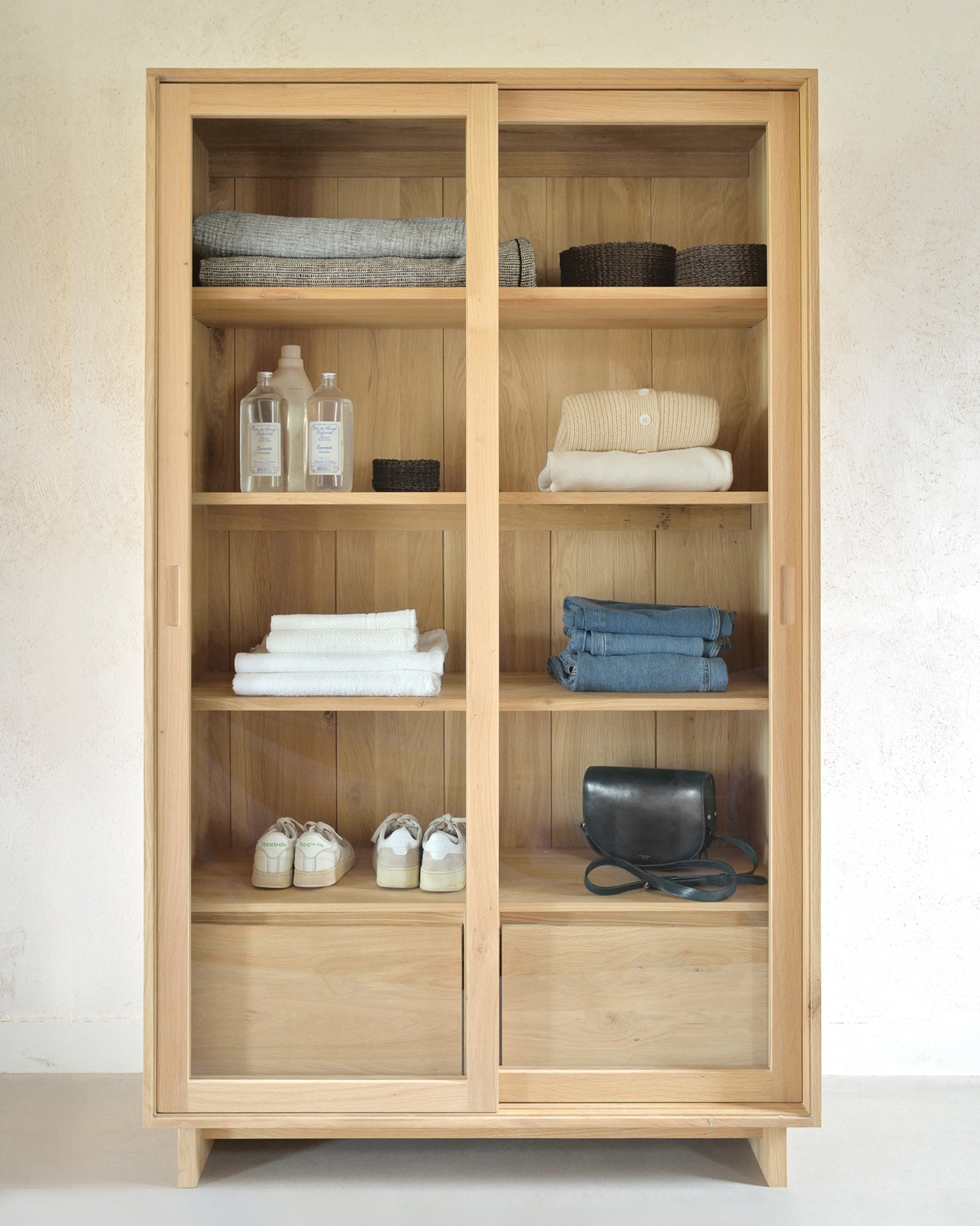 Oak-Wave-storage-cupboard-Goode-Studio