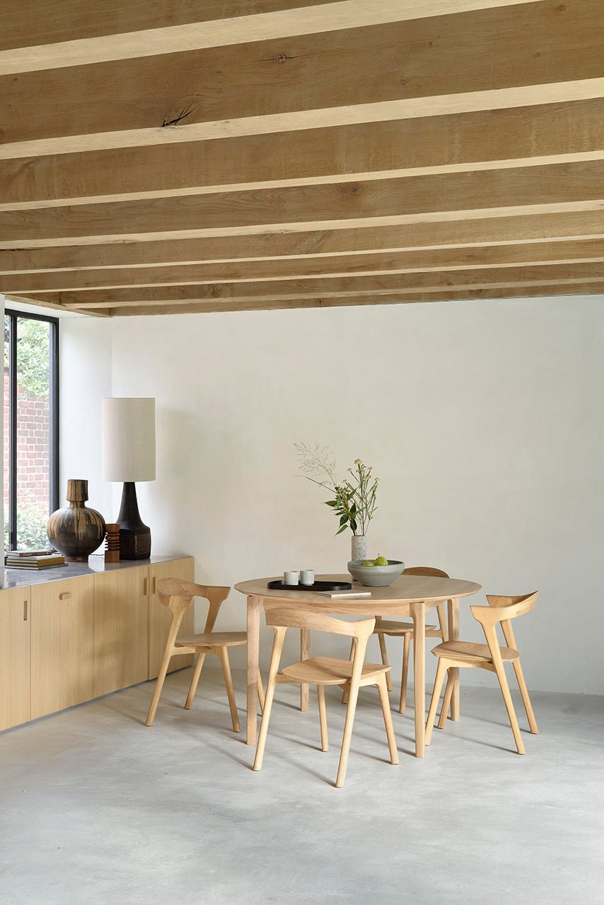 Bok Extendable Dining Table, Round - Goode Studio