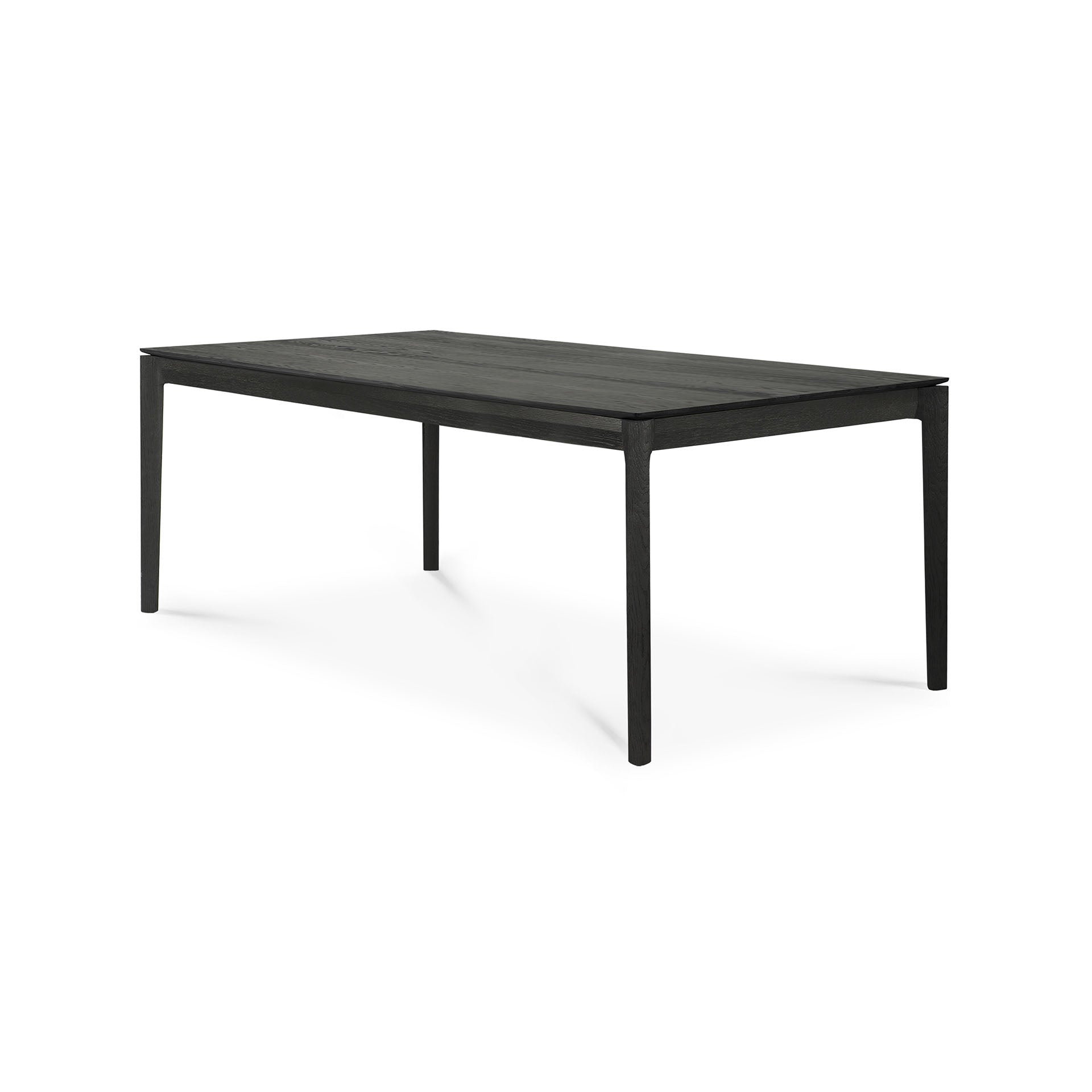 Bok Extendable Dining Table, Oak Black, Rectangular - Goode Studio