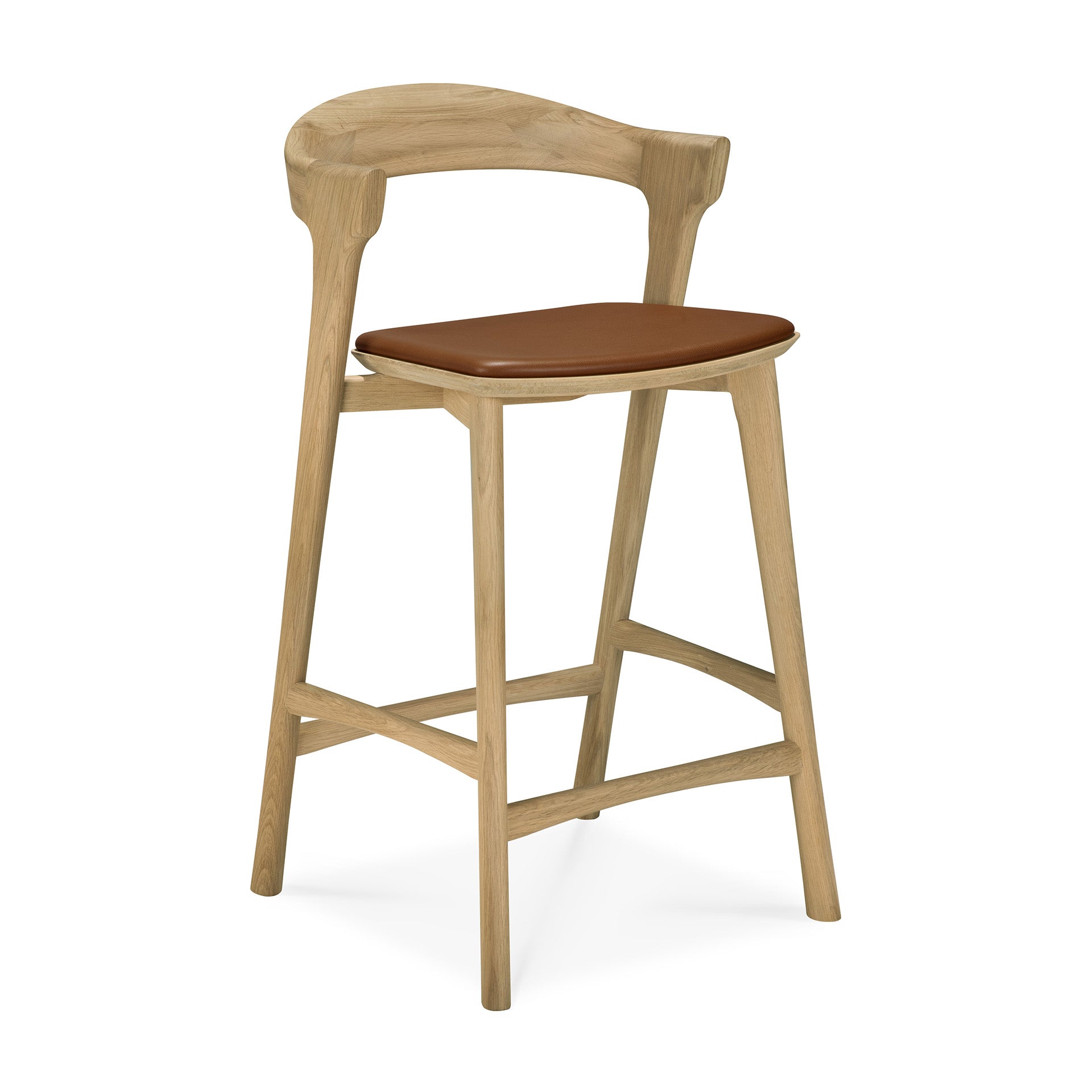 Bok-counter-stool-varnished-oak-Cognac-leather-side-cut-Goode-Studio