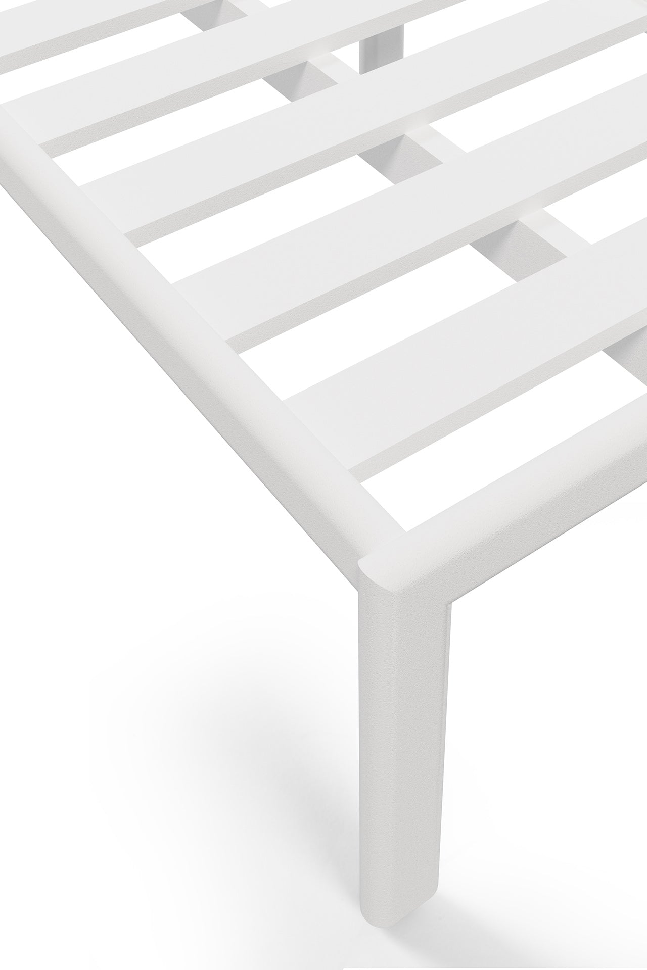 Jack Outdoor Footstool - Aluminum White - Goode Studio