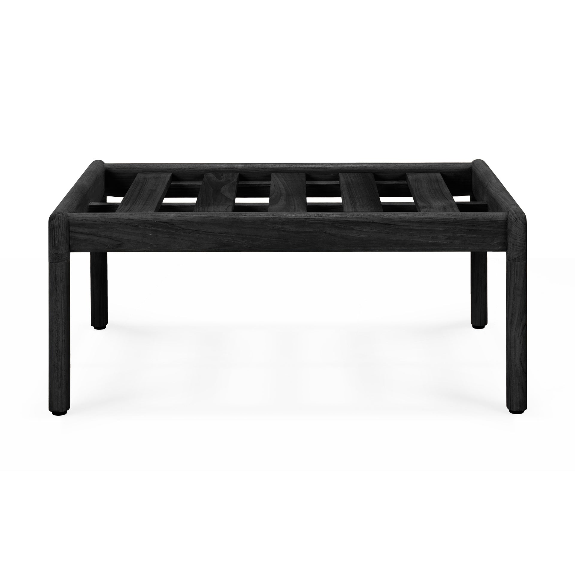 Jack Outdoor Footstool - Teak Black - Goode Studio