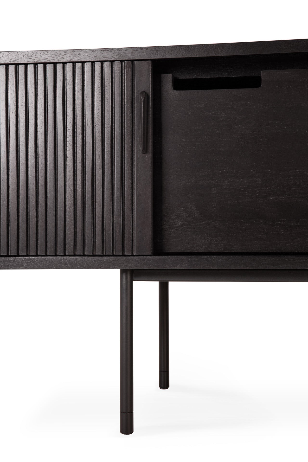 Roller-Max-TV-cupboard-varnished-teak-dark-brown-Goode-Studio